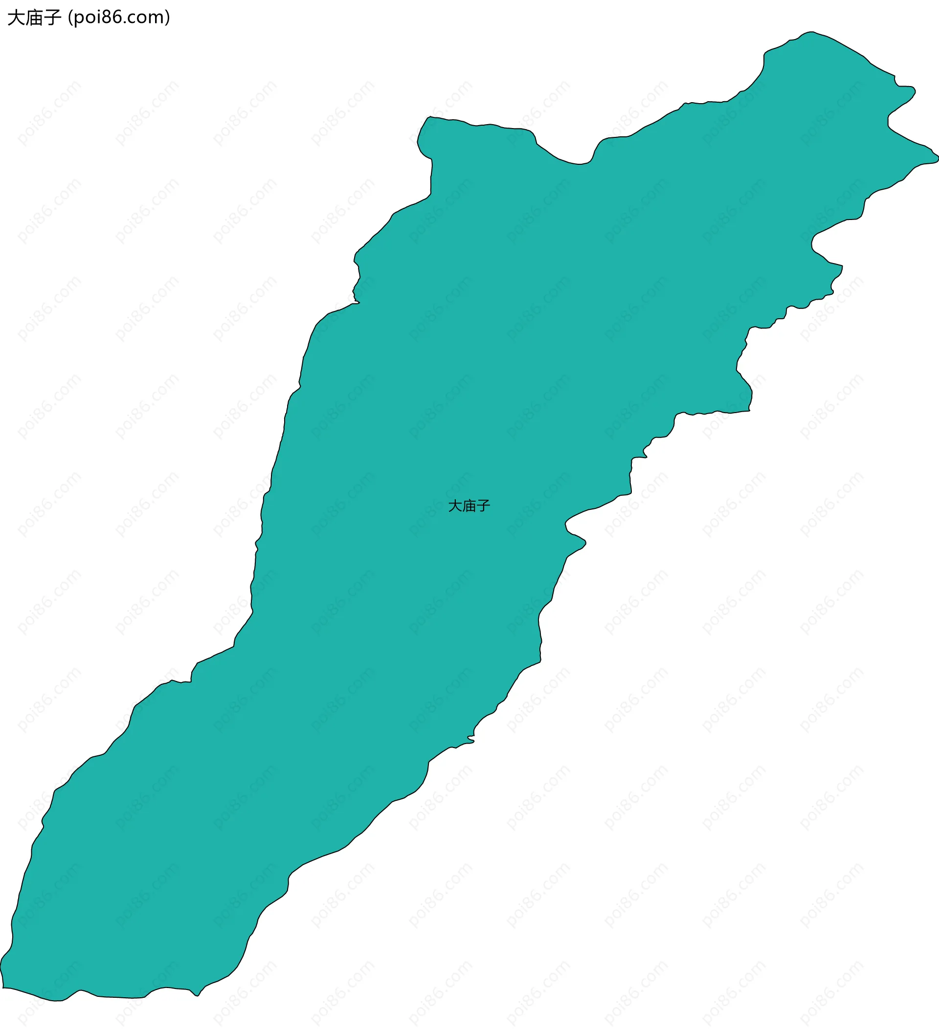 大庙子边界地图