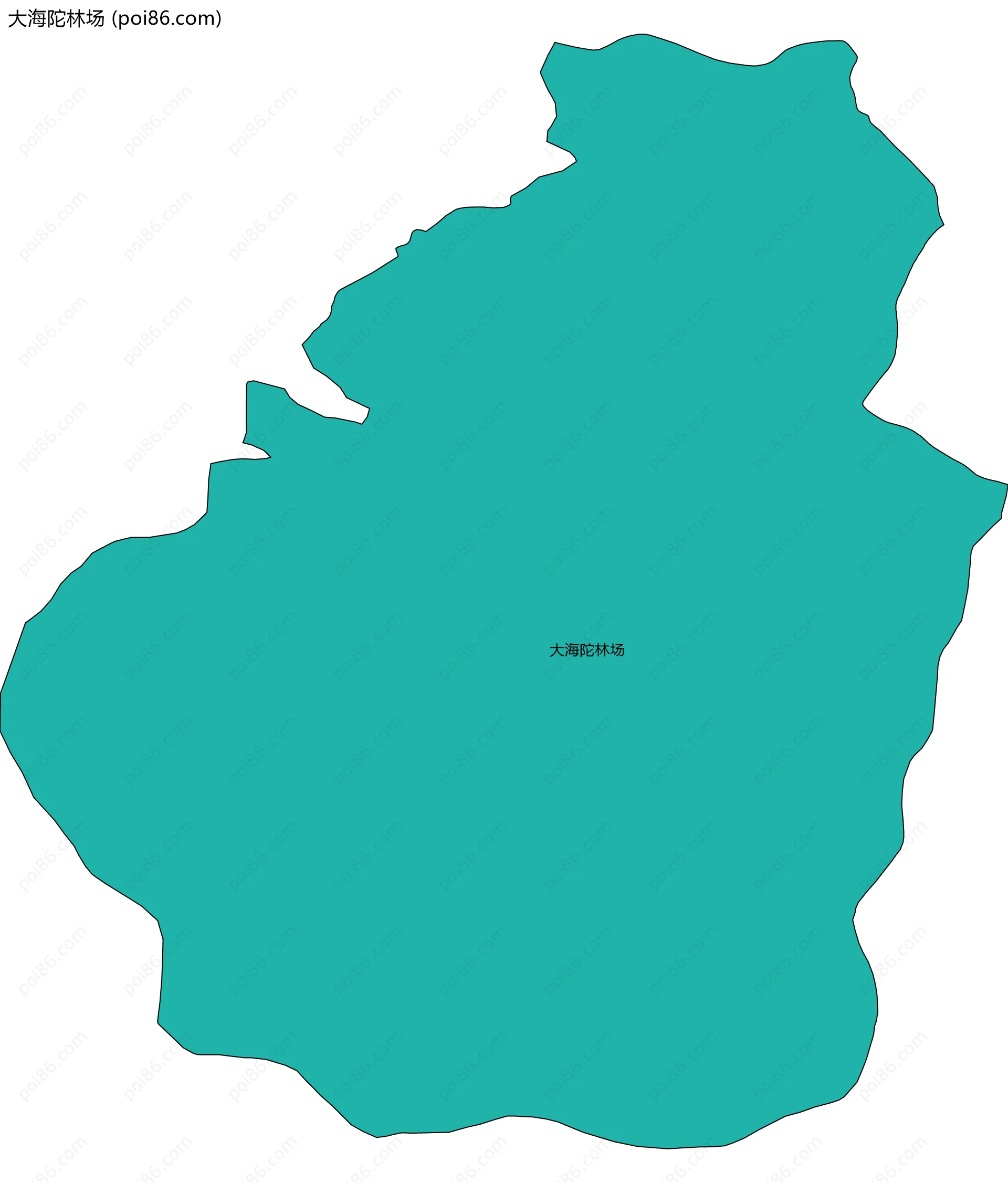 大海陀林场边界地图