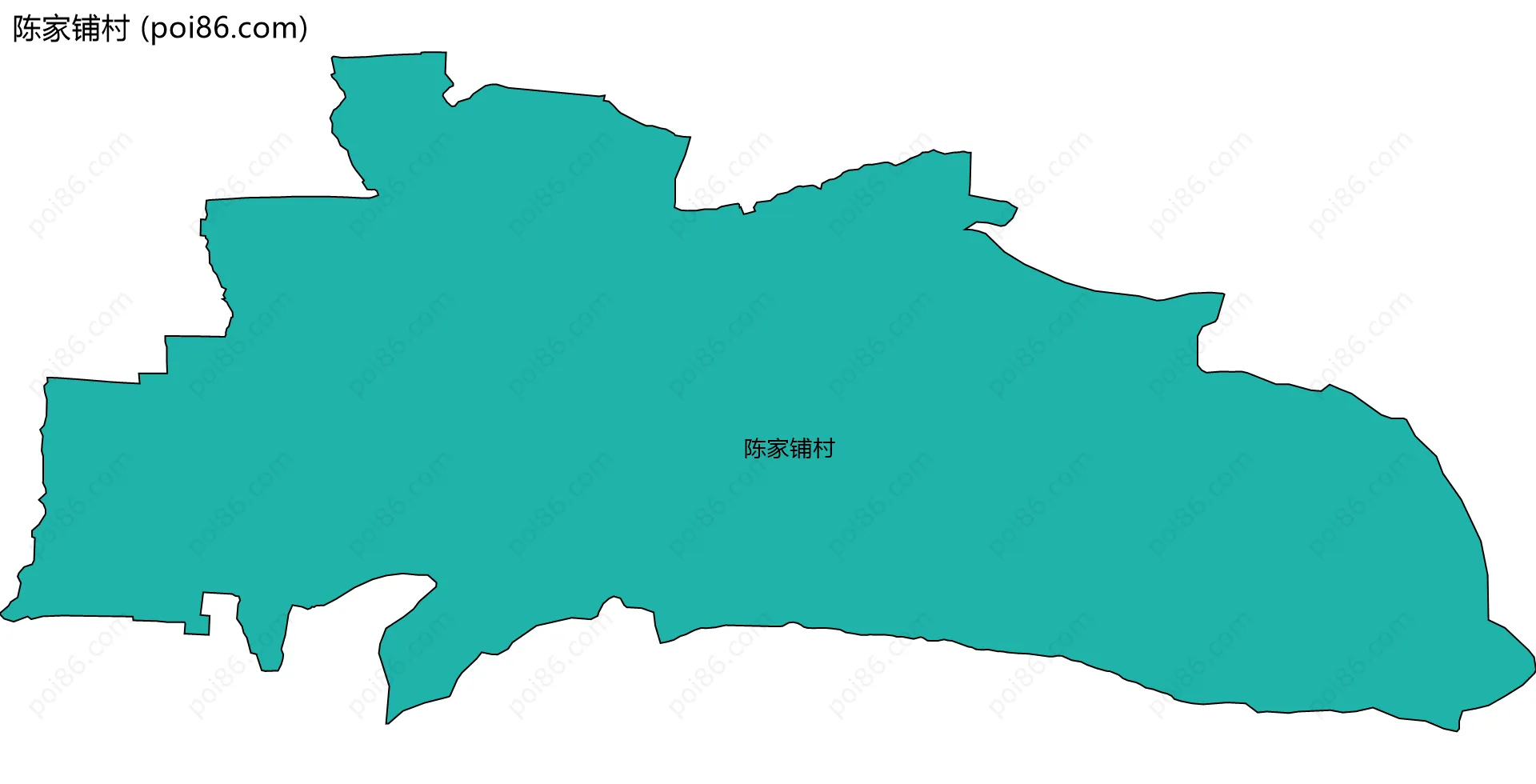 陈家铺村边界地图