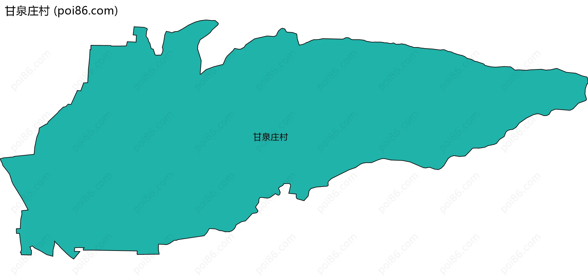 甘泉庄村边界地图