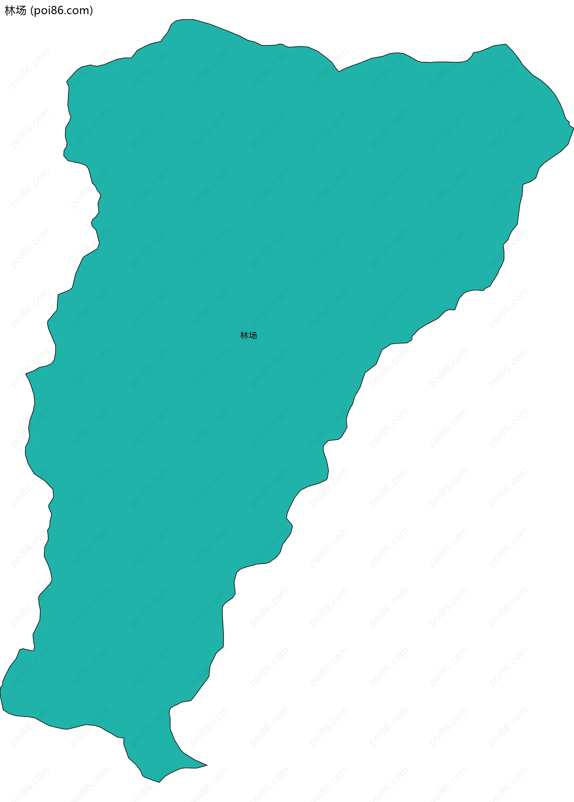 林场边界地图