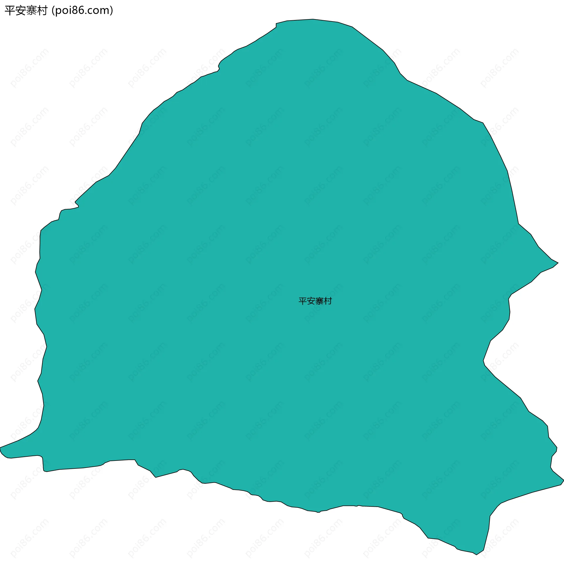 平安寨村边界地图