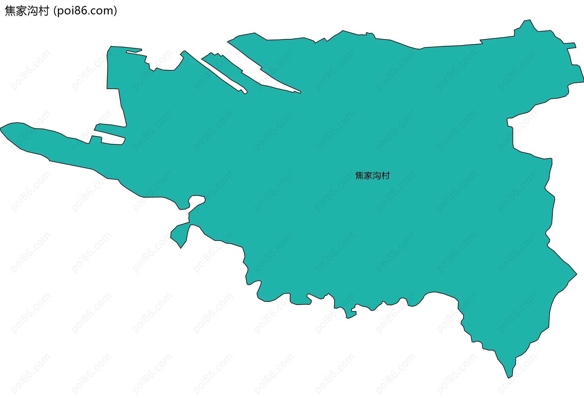 焦家沟村边界地图