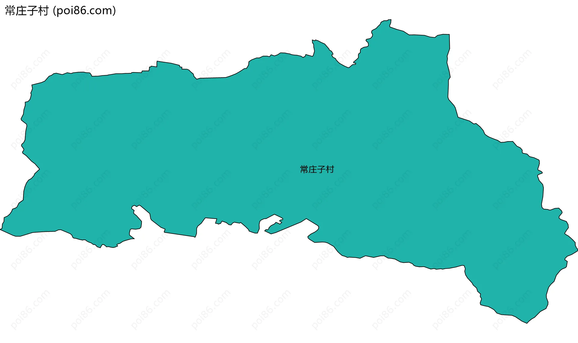 常庄子村边界地图