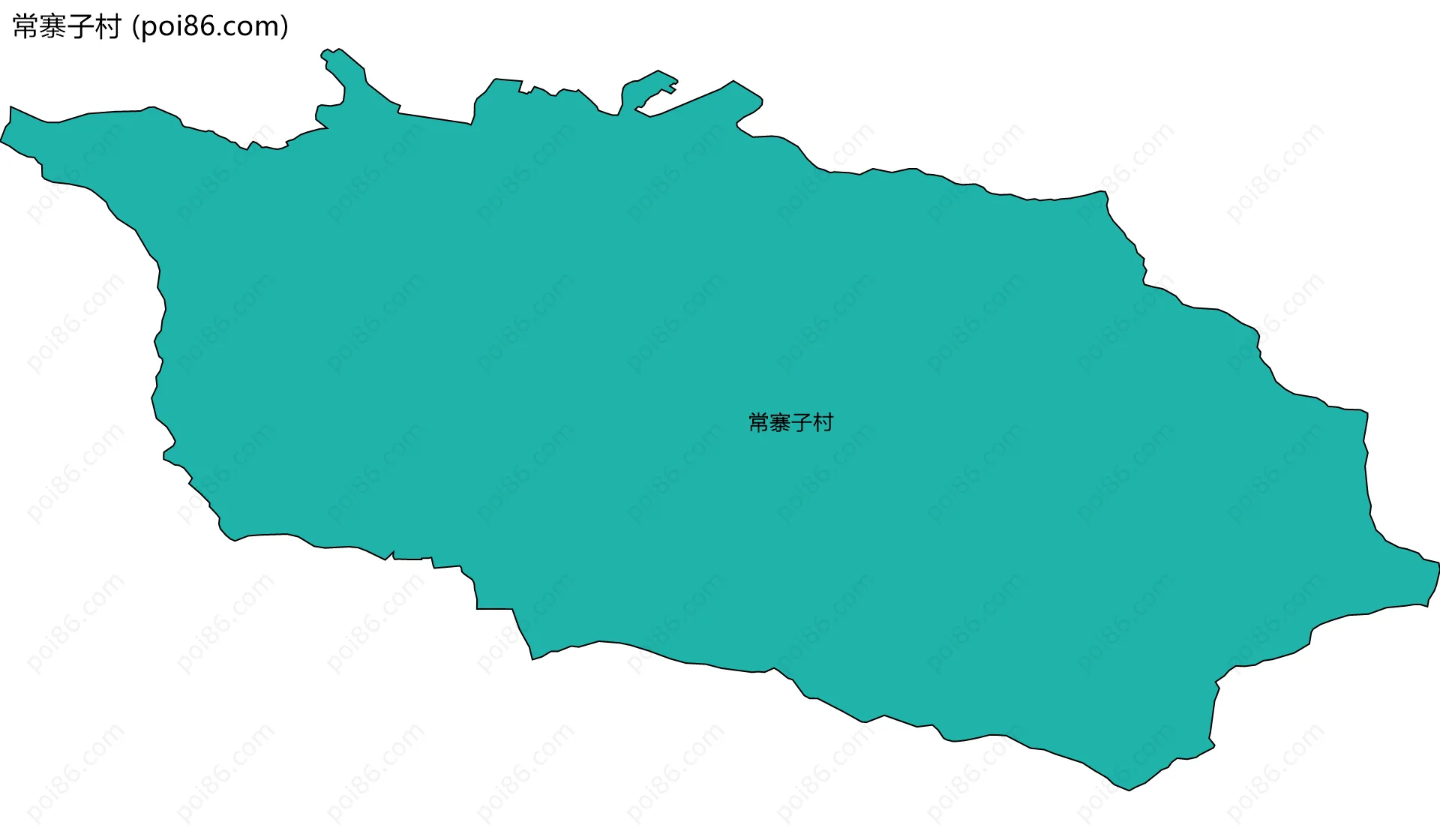 常寨子村边界地图