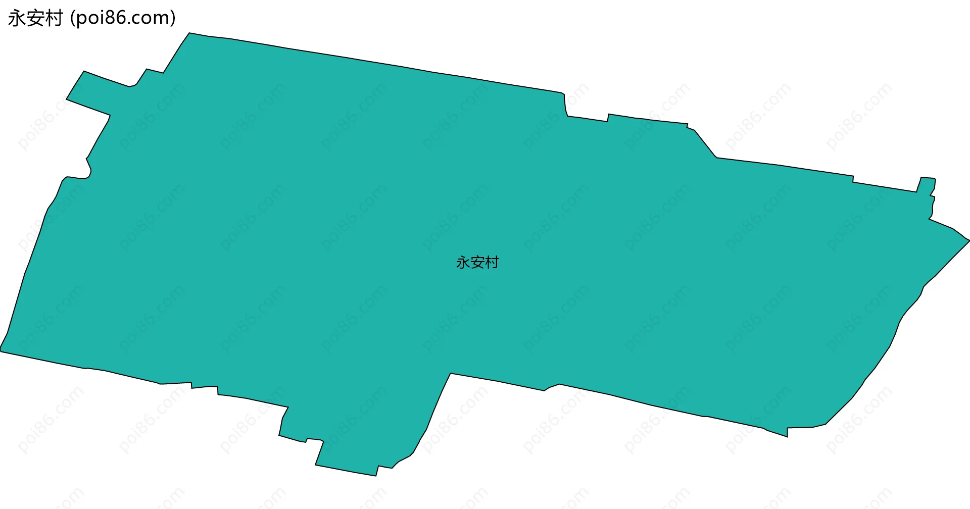 永安村边界地图