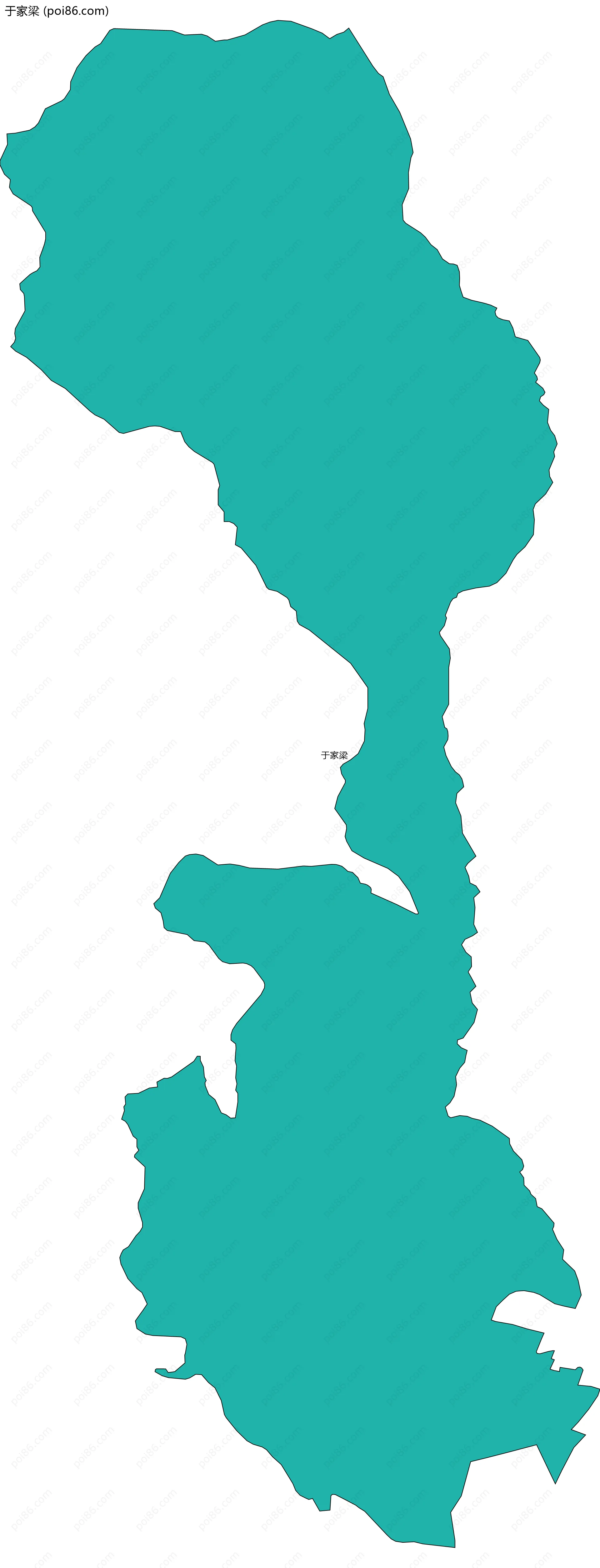 于家梁边界地图