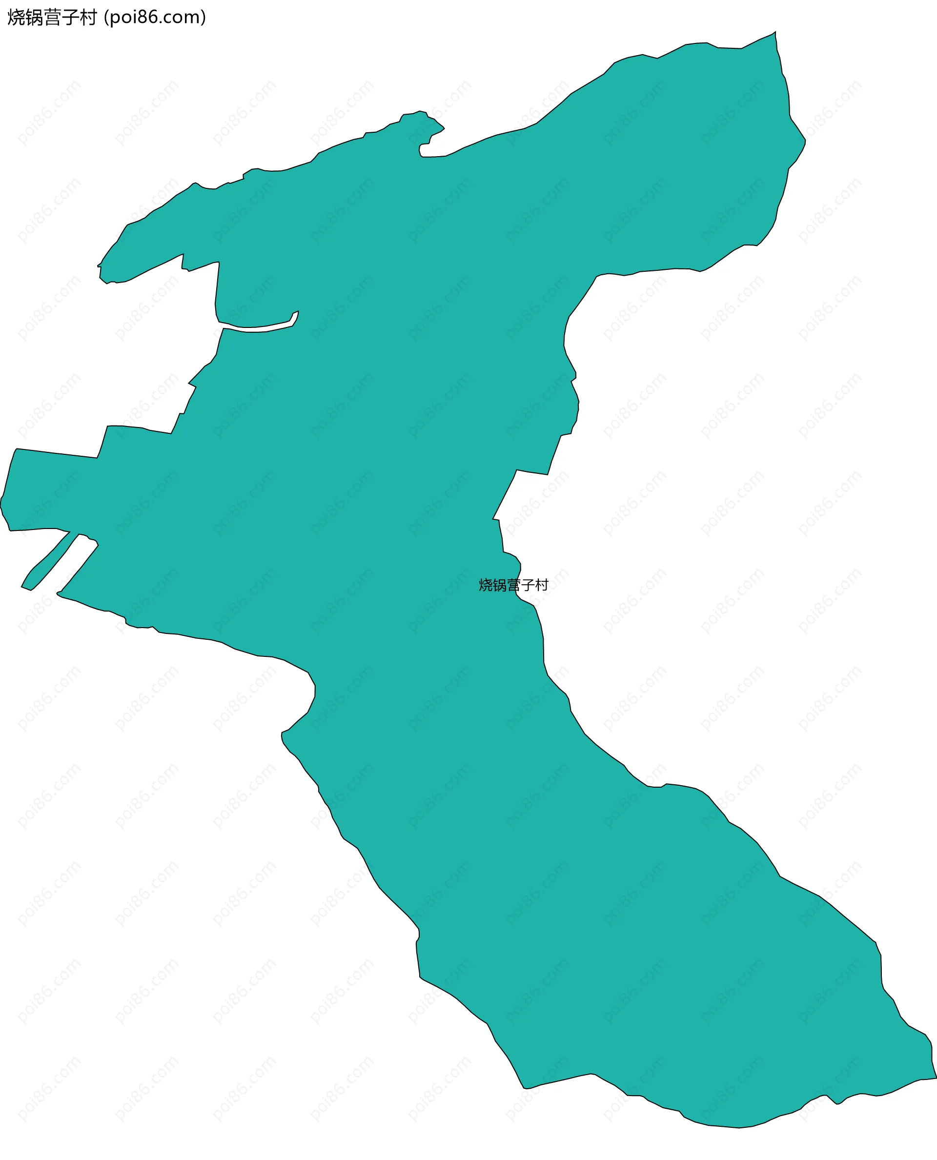 烧锅营子村边界地图