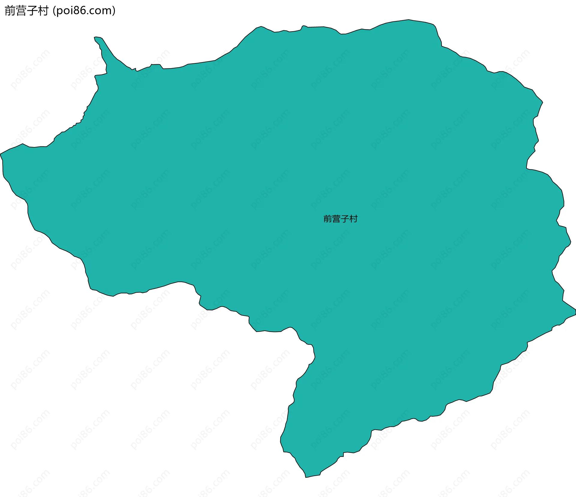 前营子村边界地图