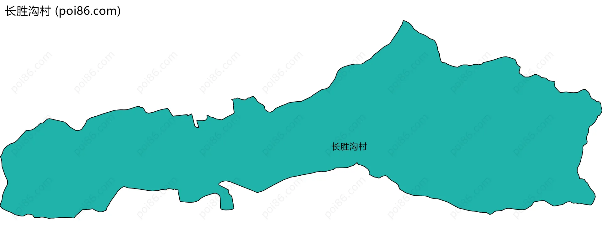长胜沟村边界地图