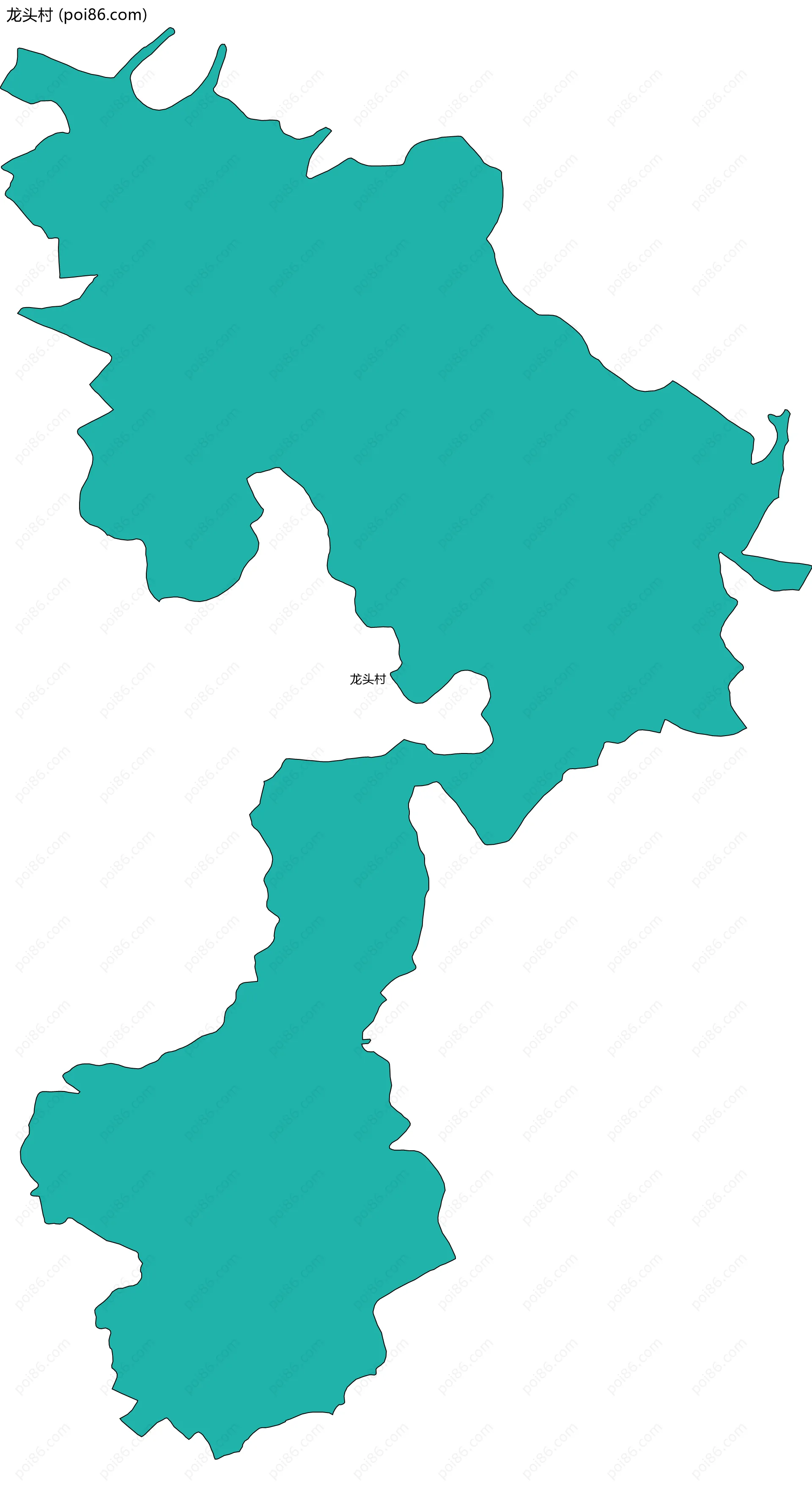 龙头村边界地图