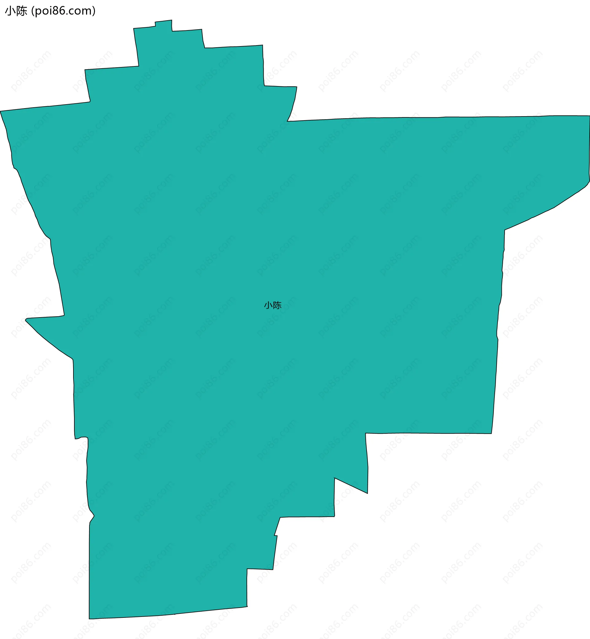 小陈边界地图