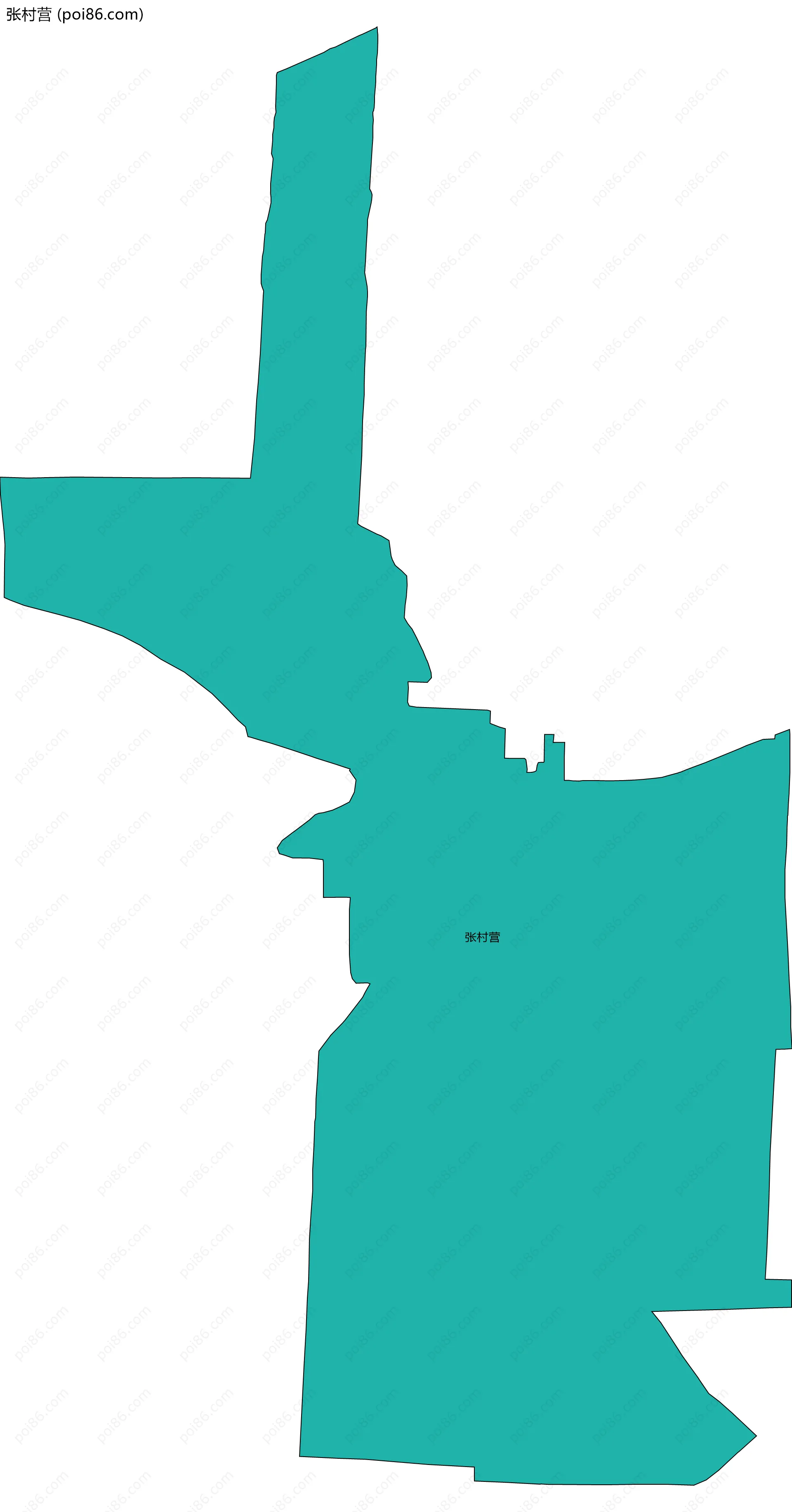 张村营边界地图