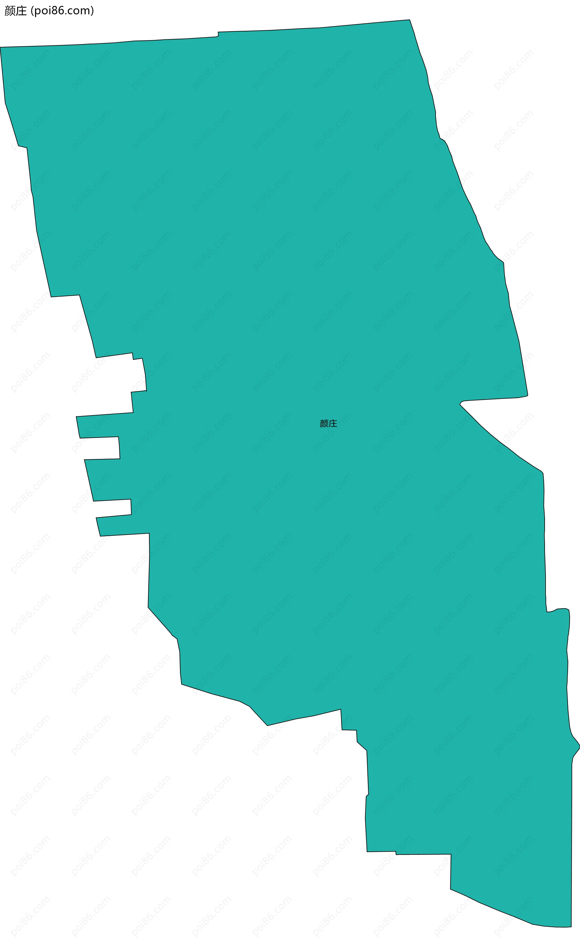 颜庄边界地图