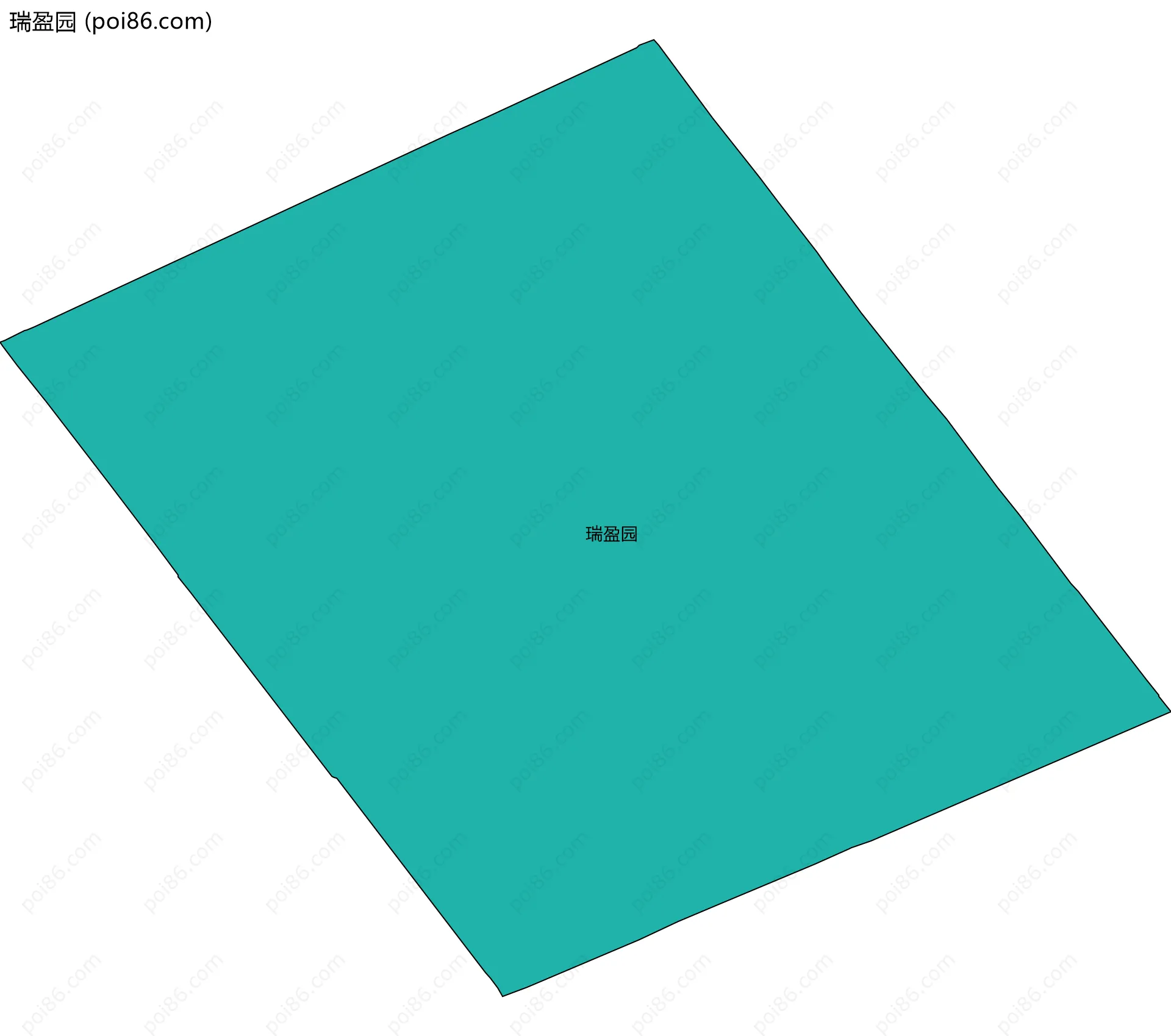 瑞盈园边界地图