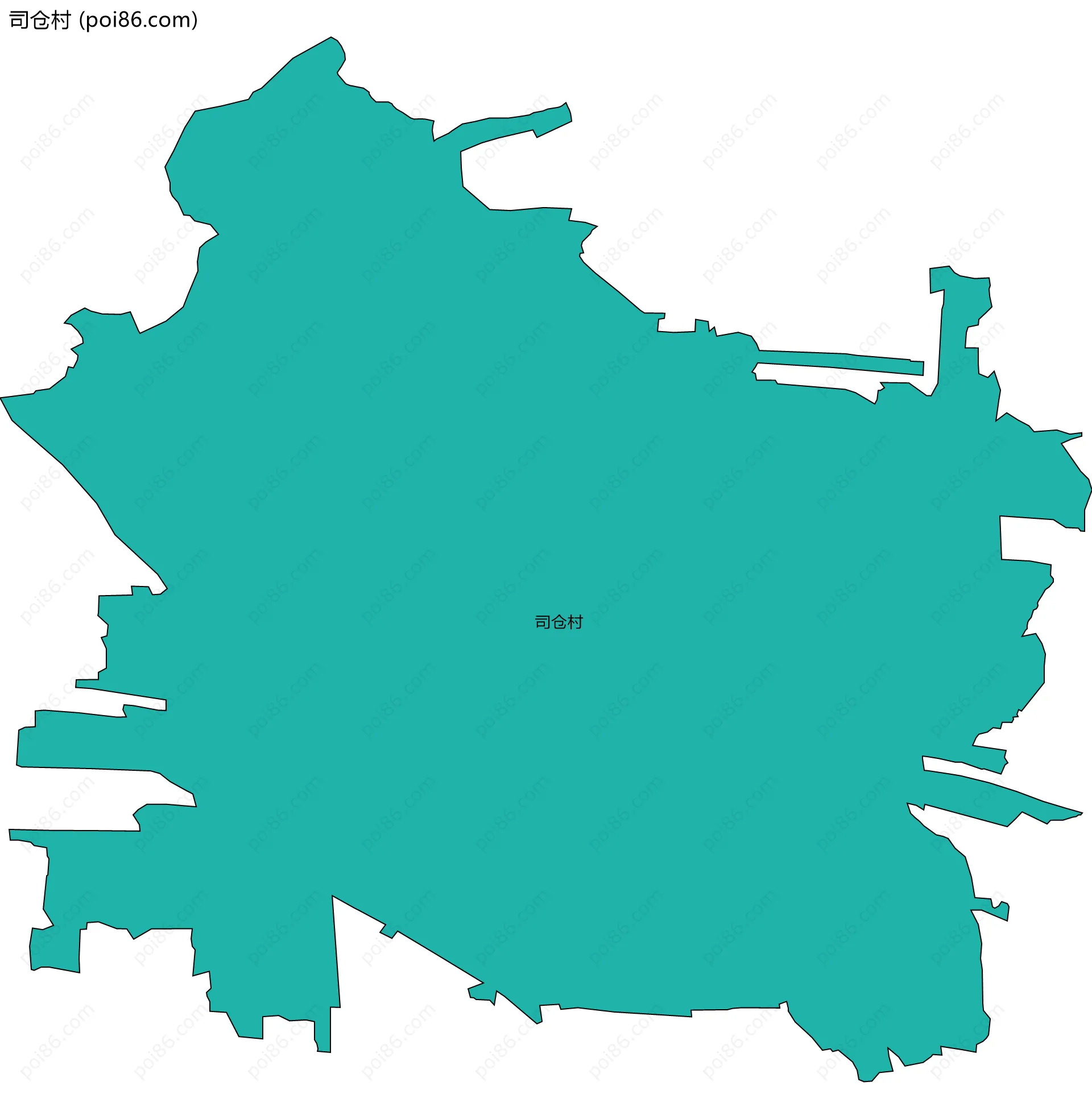 司仓村边界地图