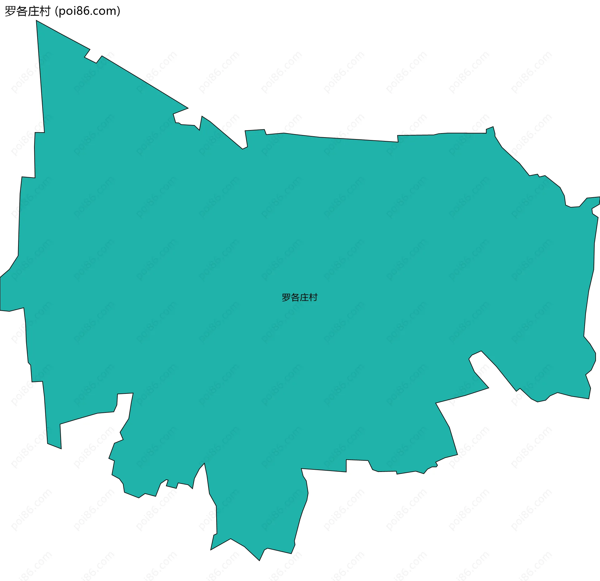 罗各庄村边界地图