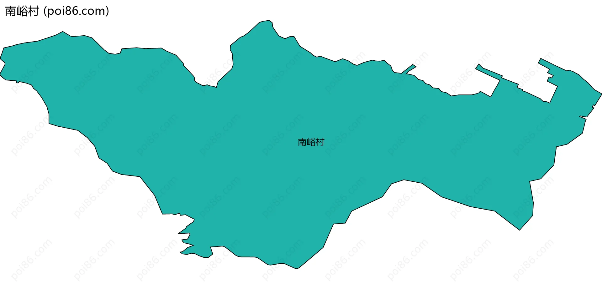 南峪村边界地图