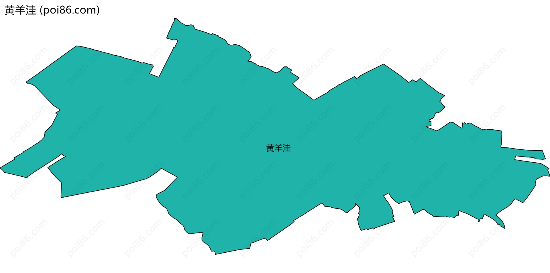 黄羊洼边界地图