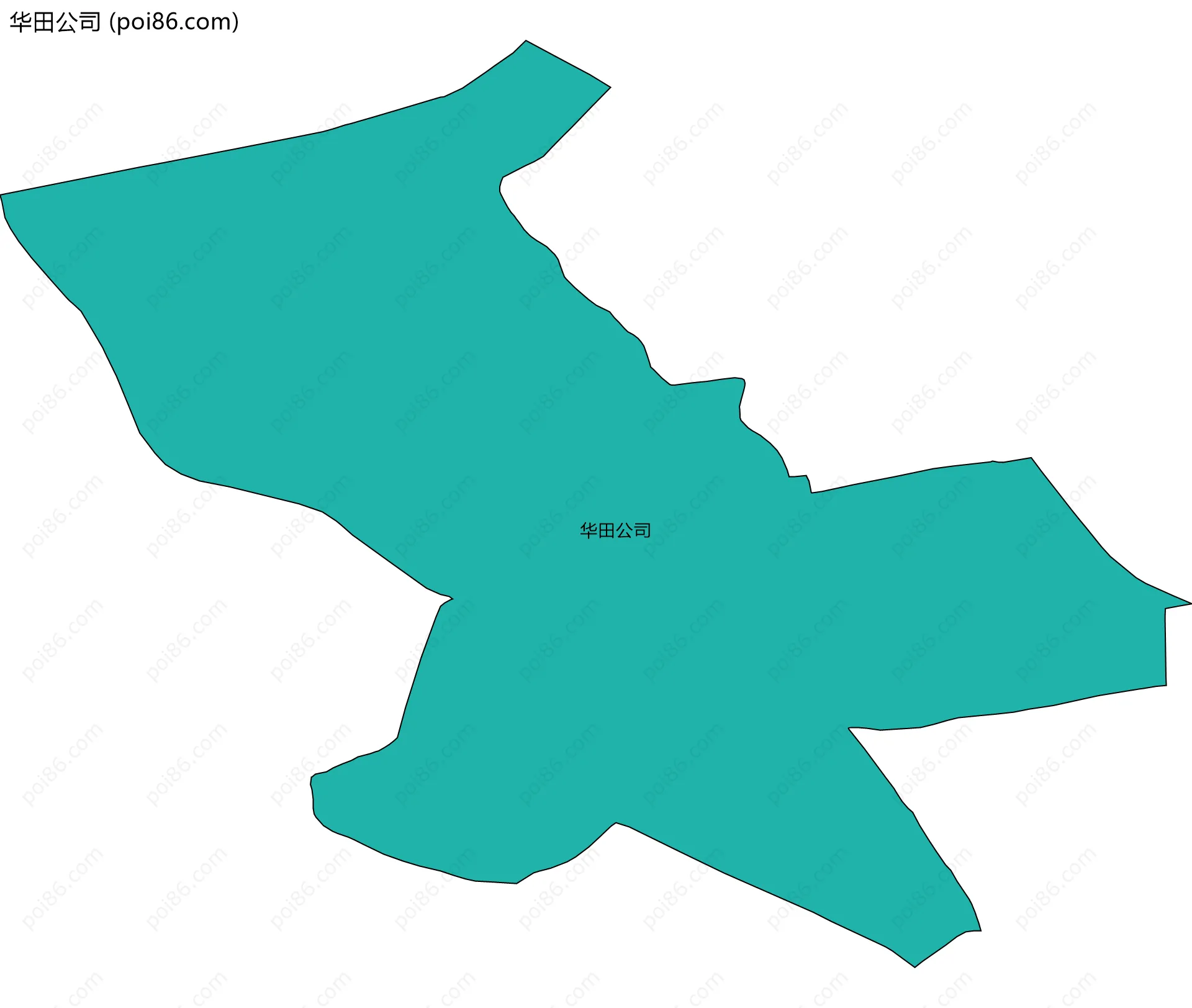华田公司边界地图