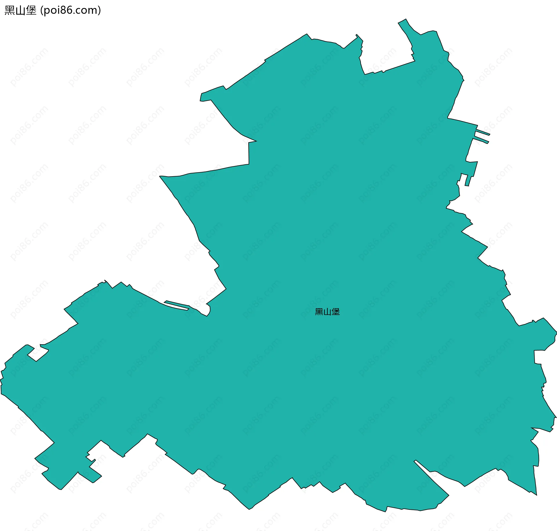黑山堡边界地图