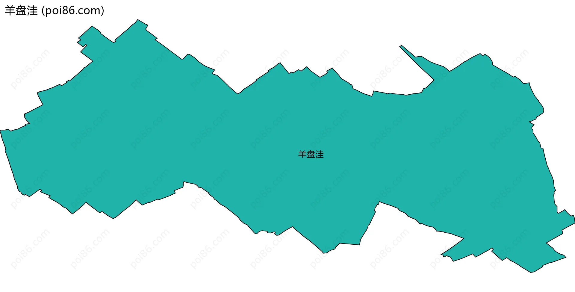 羊盘洼边界地图