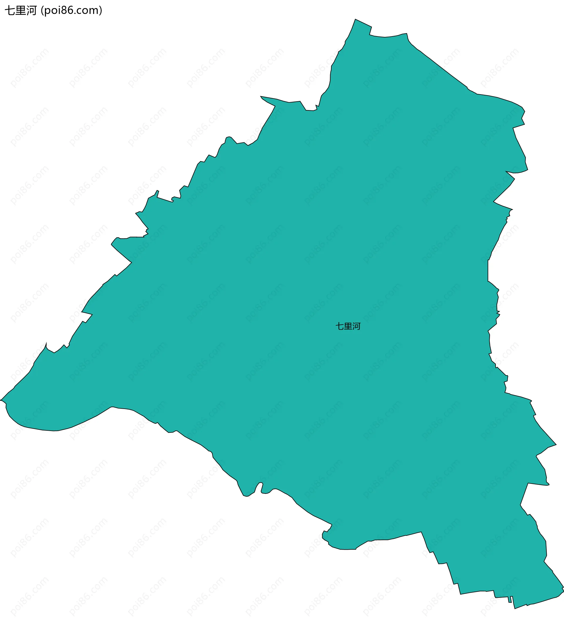 七里河边界地图