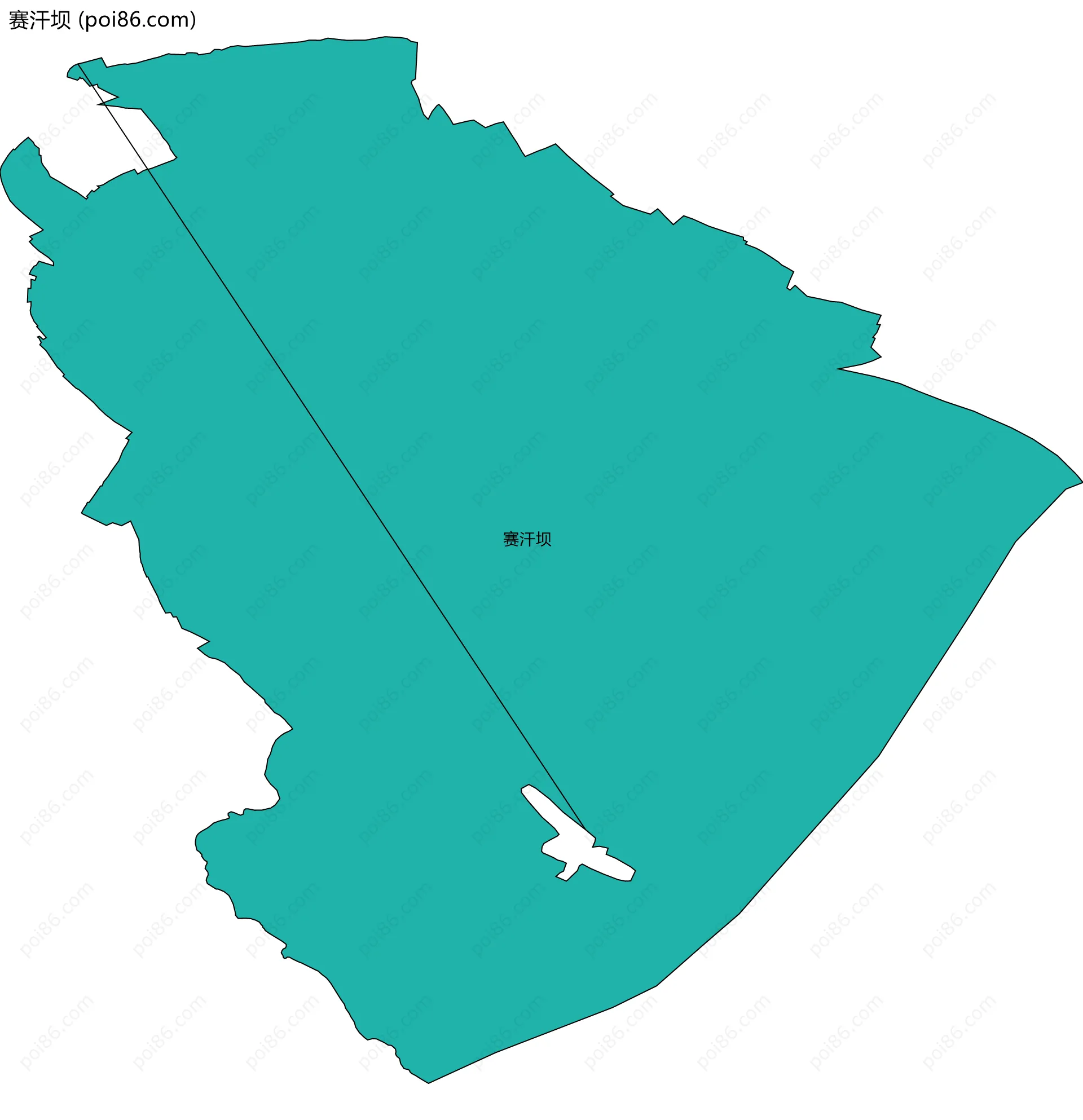 赛汗坝边界地图