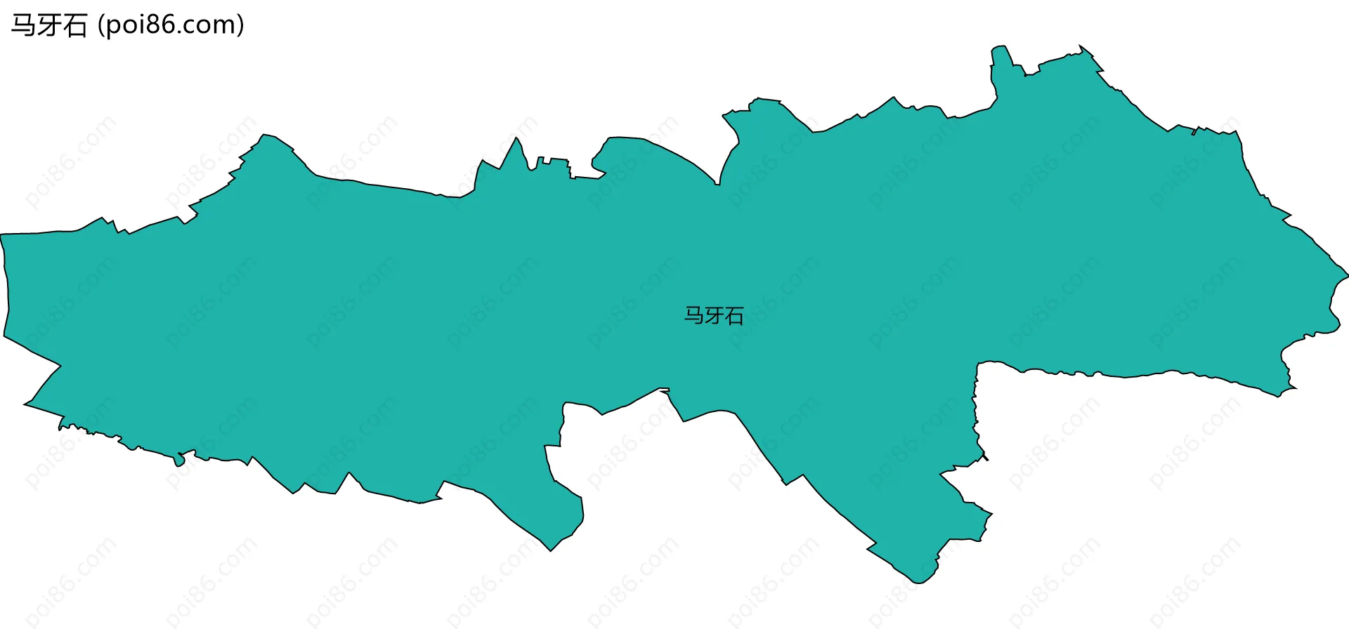 马牙石边界地图