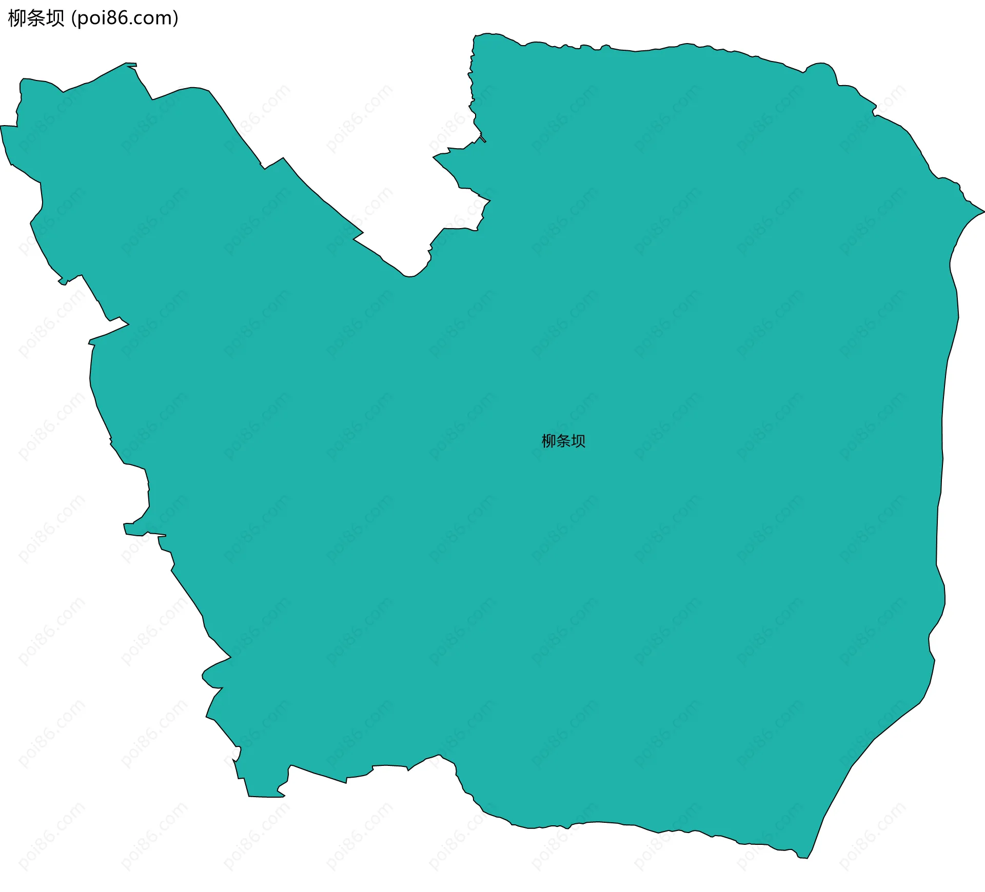 柳条坝边界地图