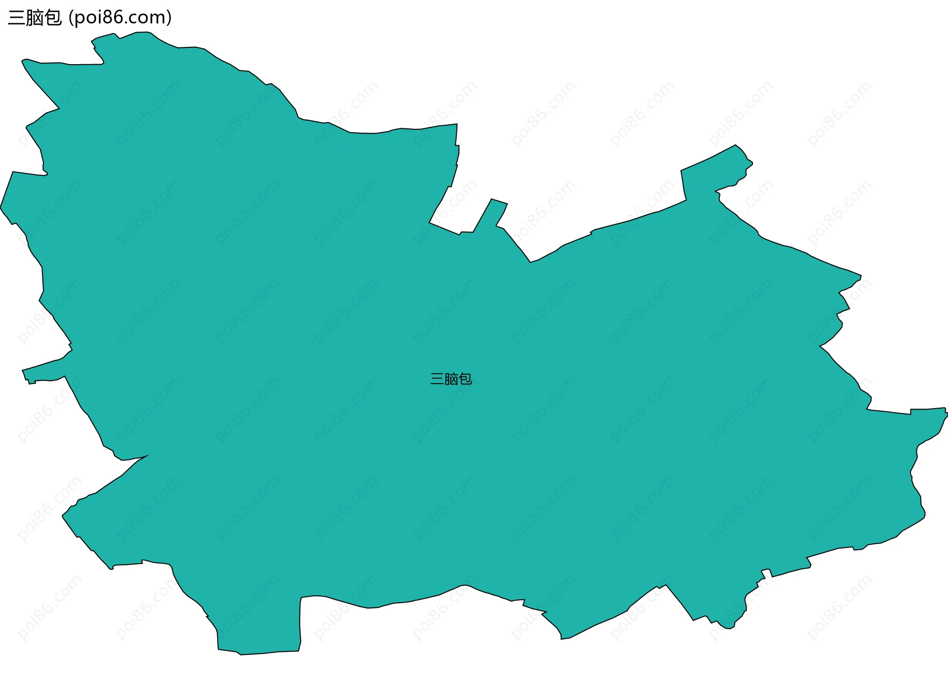 三脑包边界地图