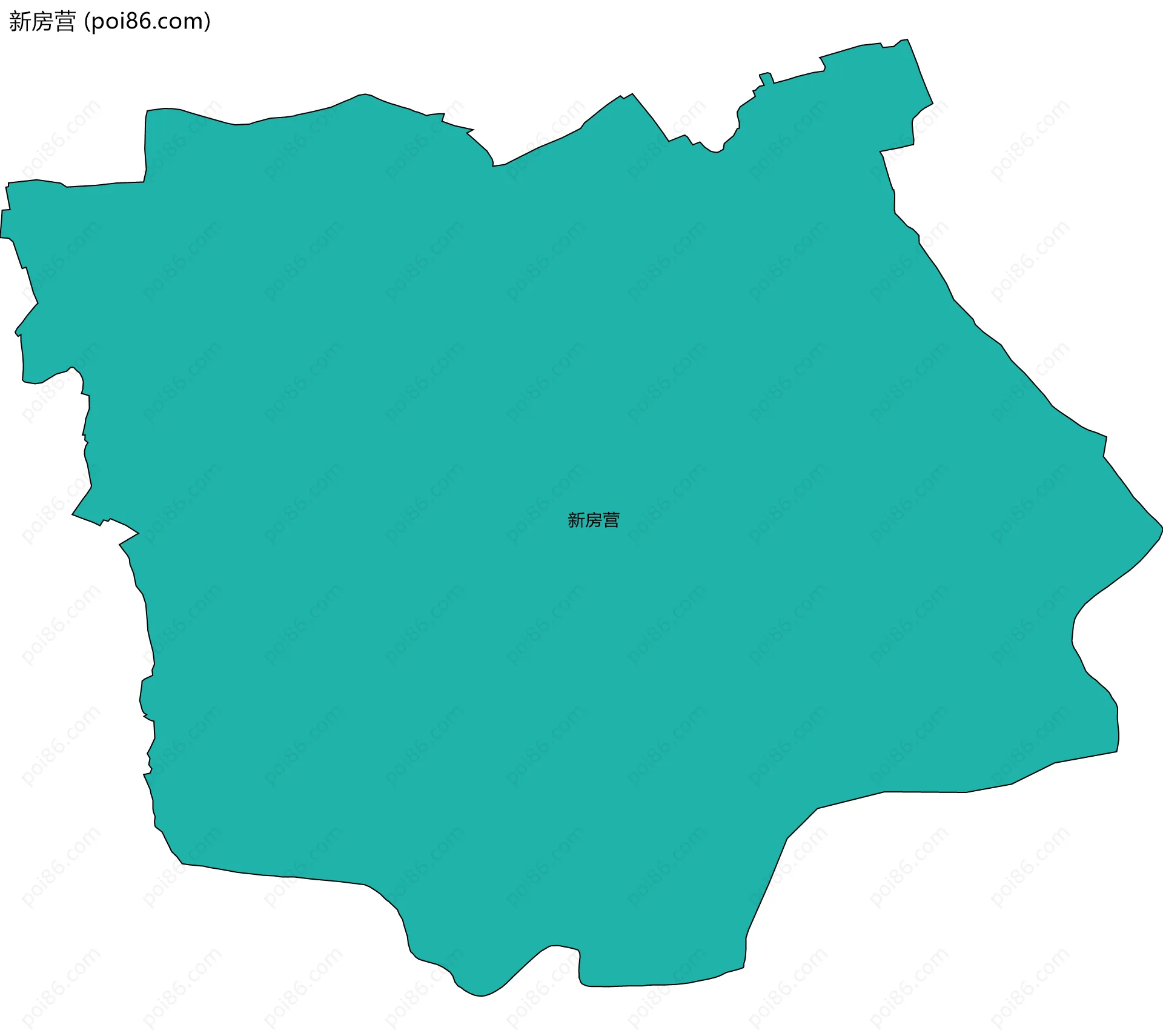 新房营边界地图