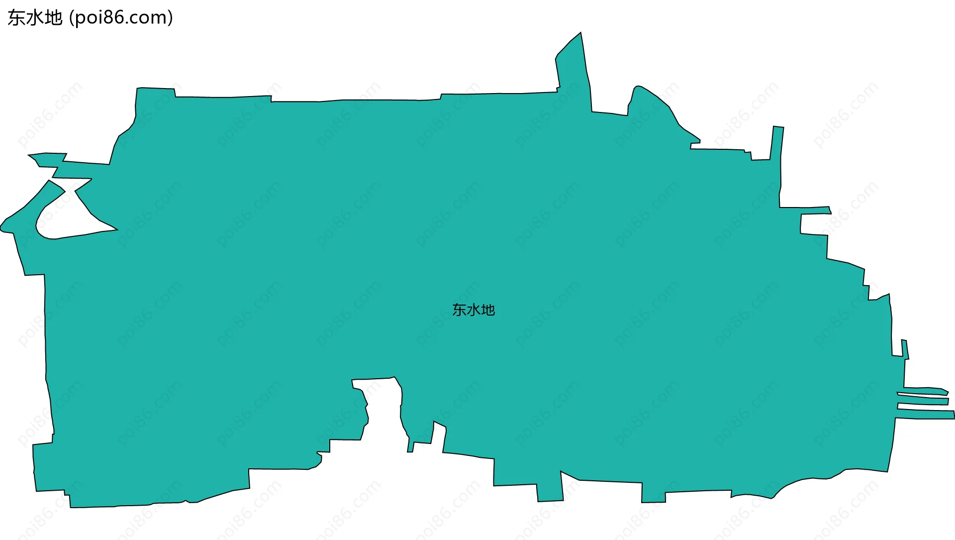 东水地边界地图