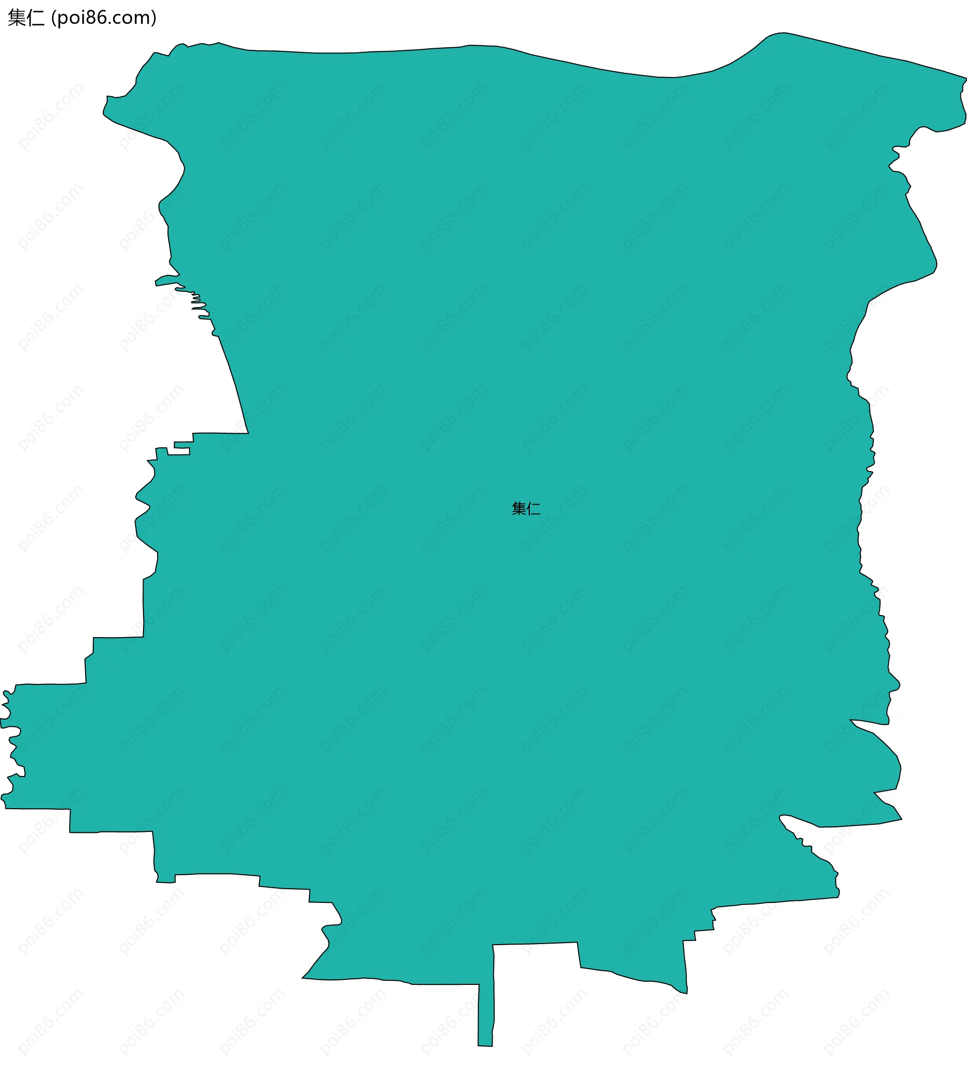 集仁边界地图