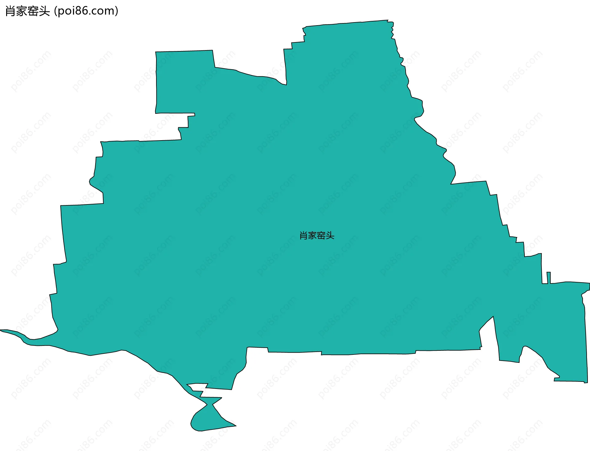 肖家窑头边界地图