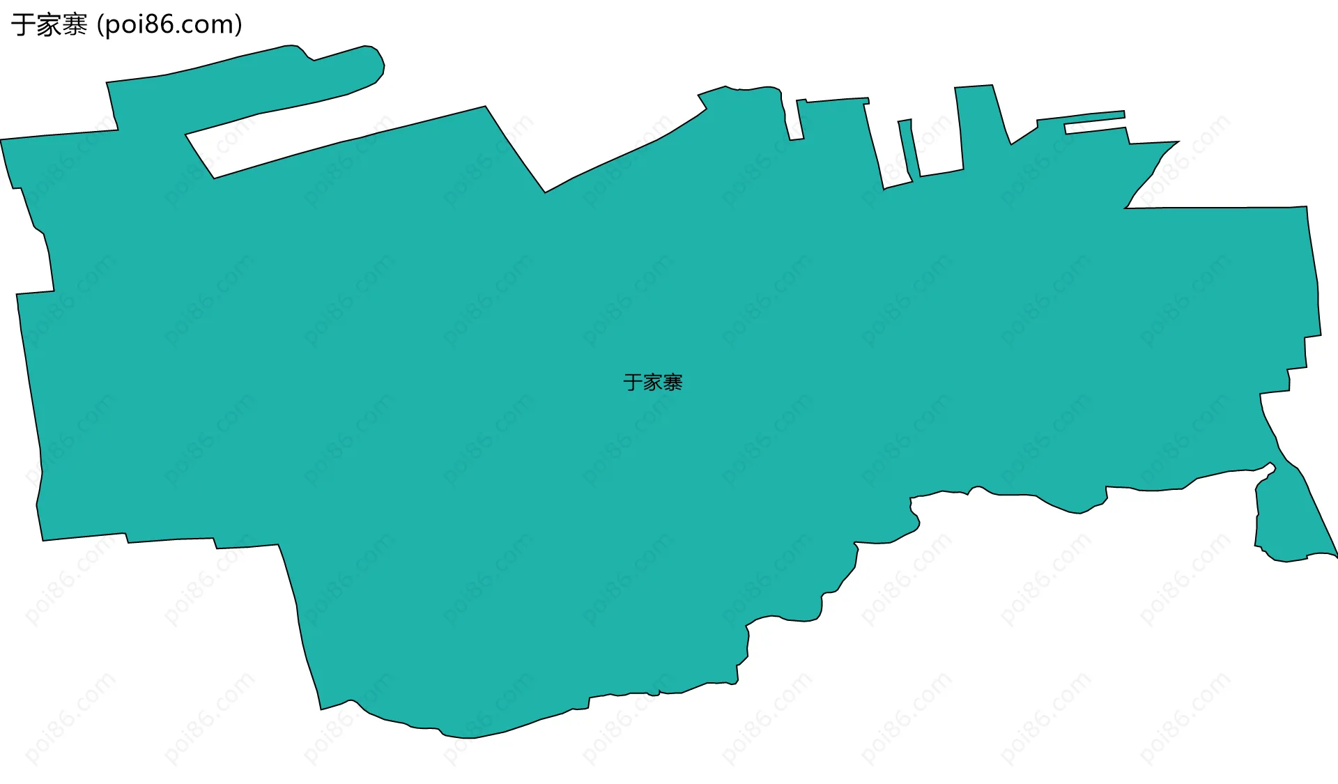 于家寨边界地图