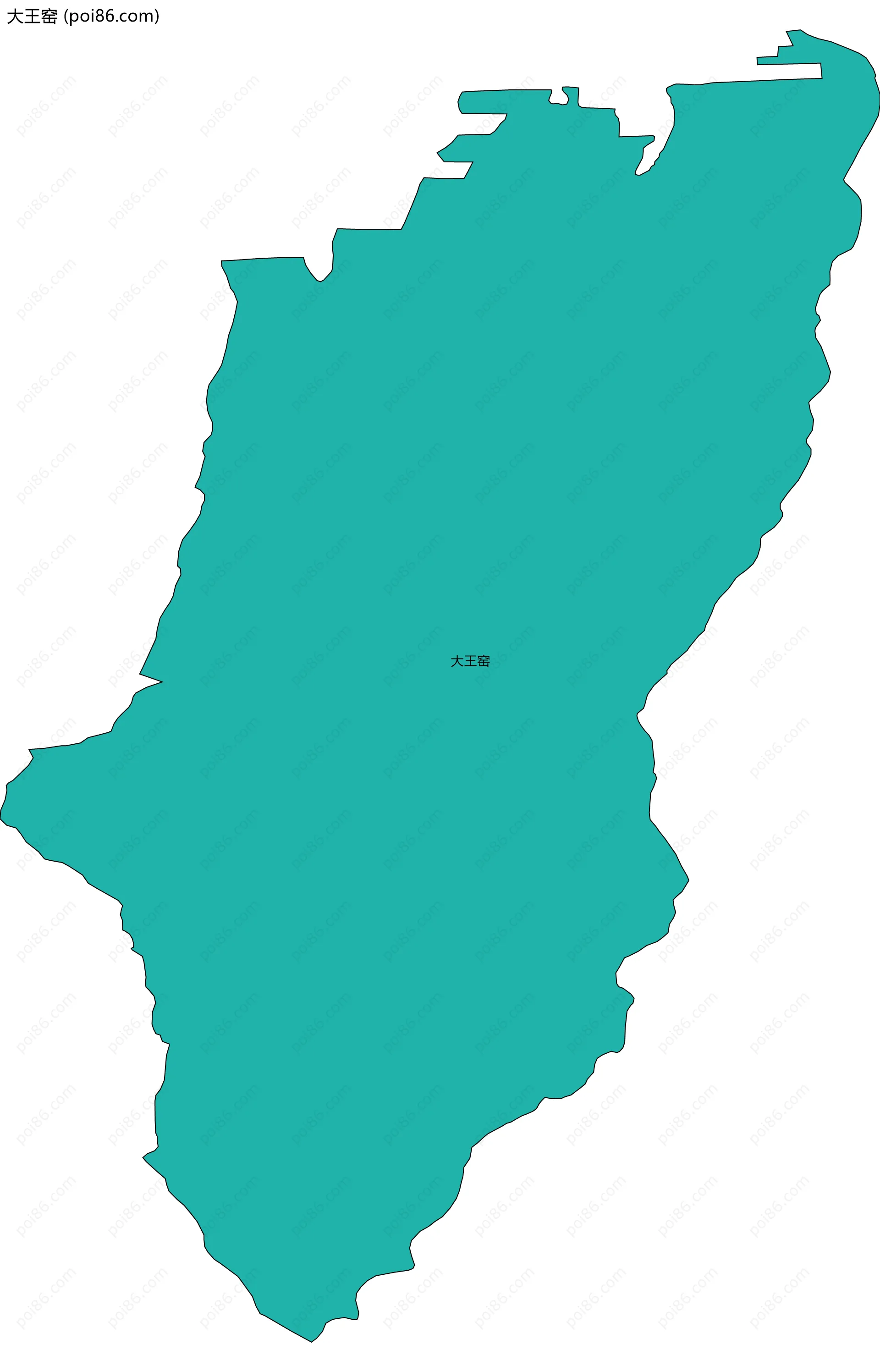 大王窑边界地图