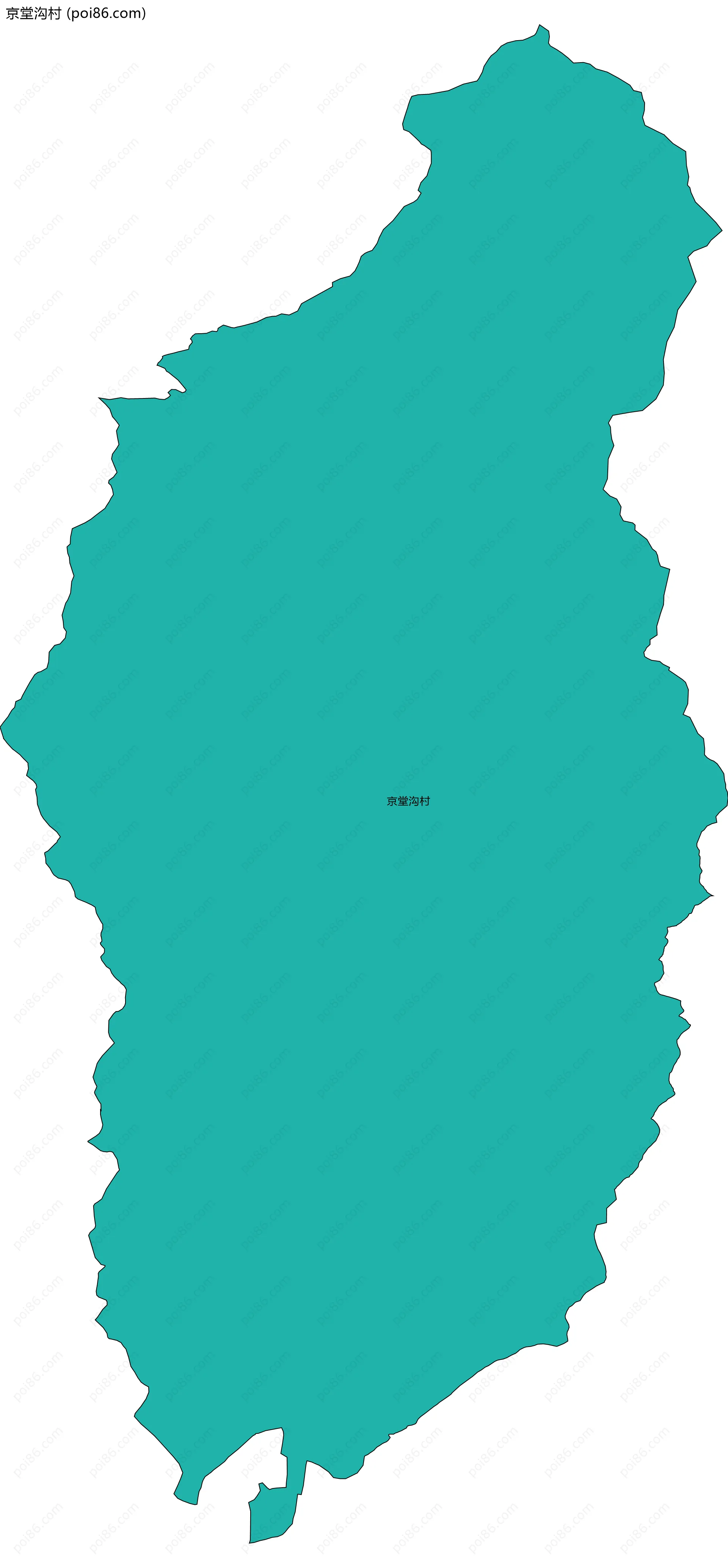 京堂沟村边界地图