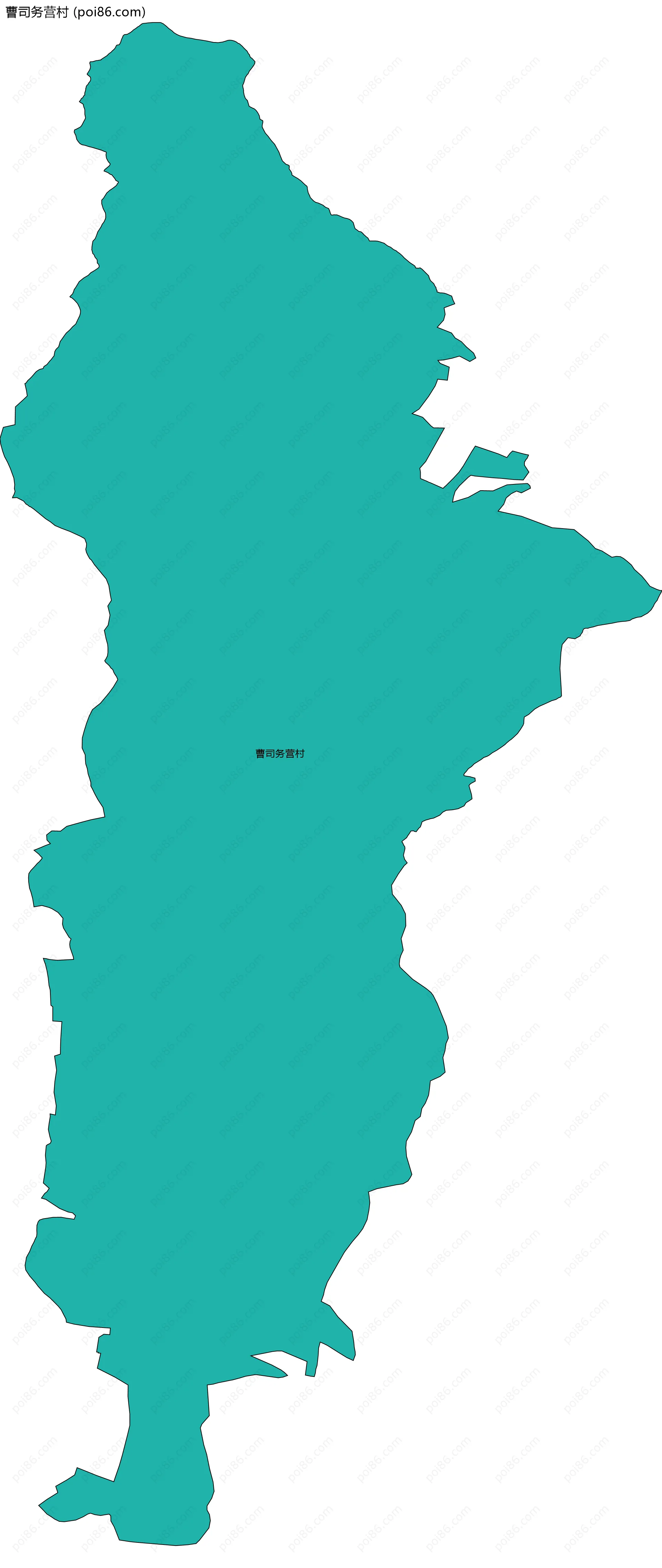 曹司务营村边界地图