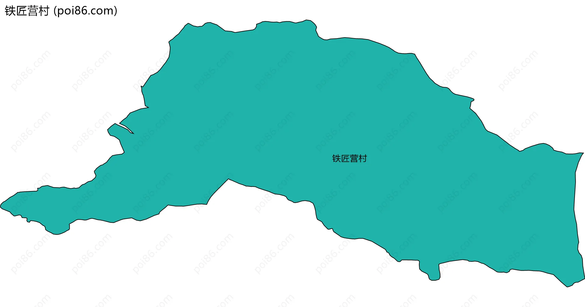 铁匠营村边界地图