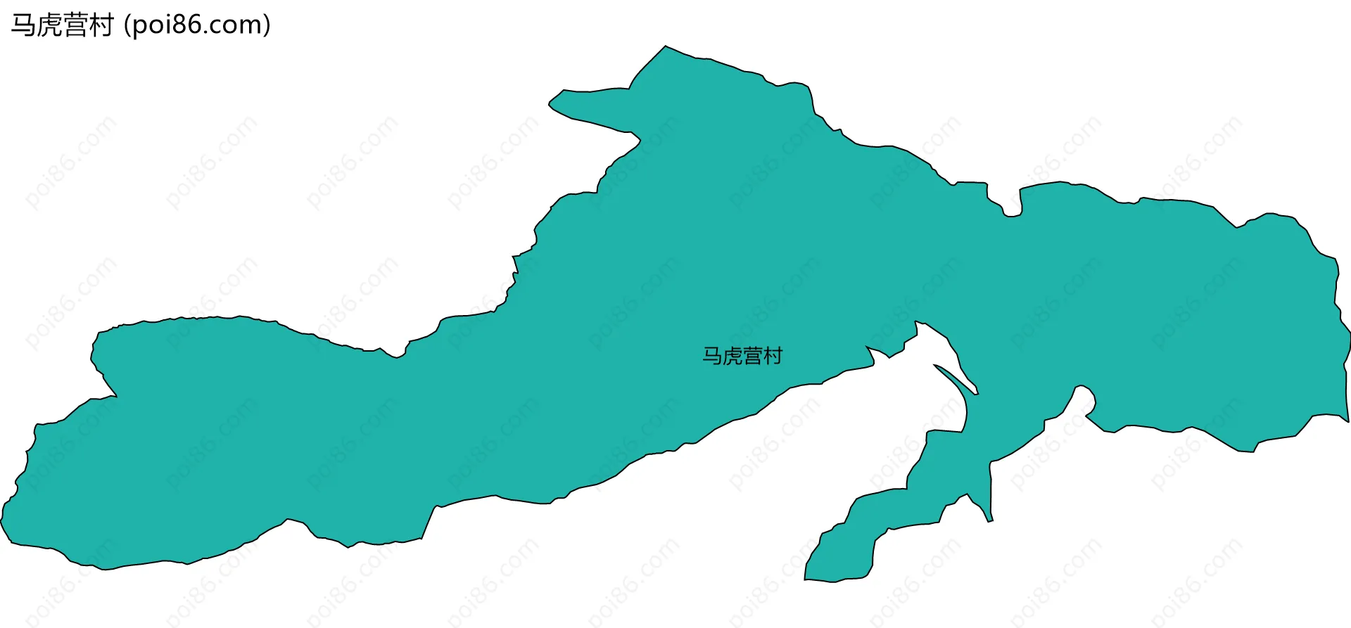 马虎营村边界地图