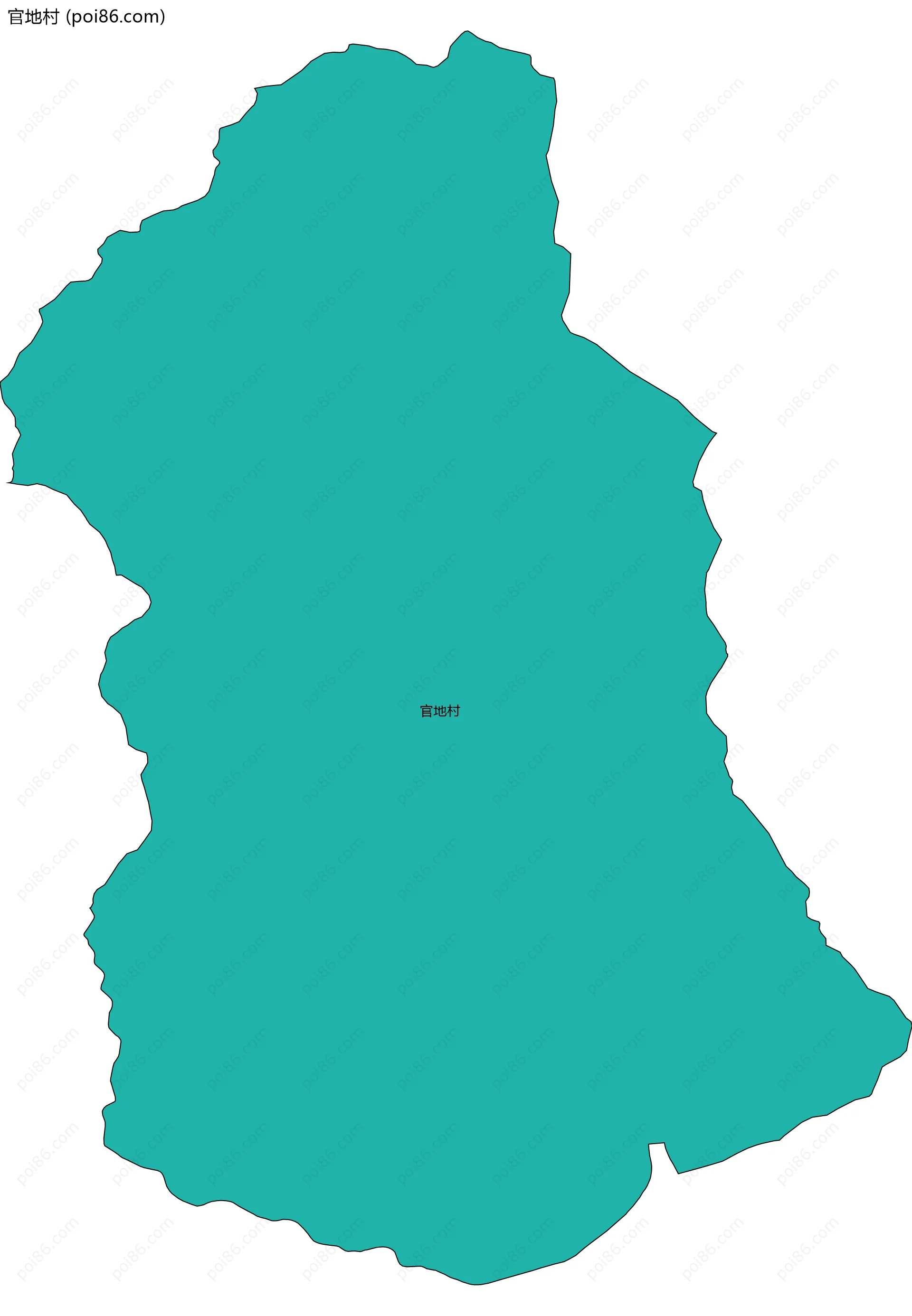 官地村边界地图