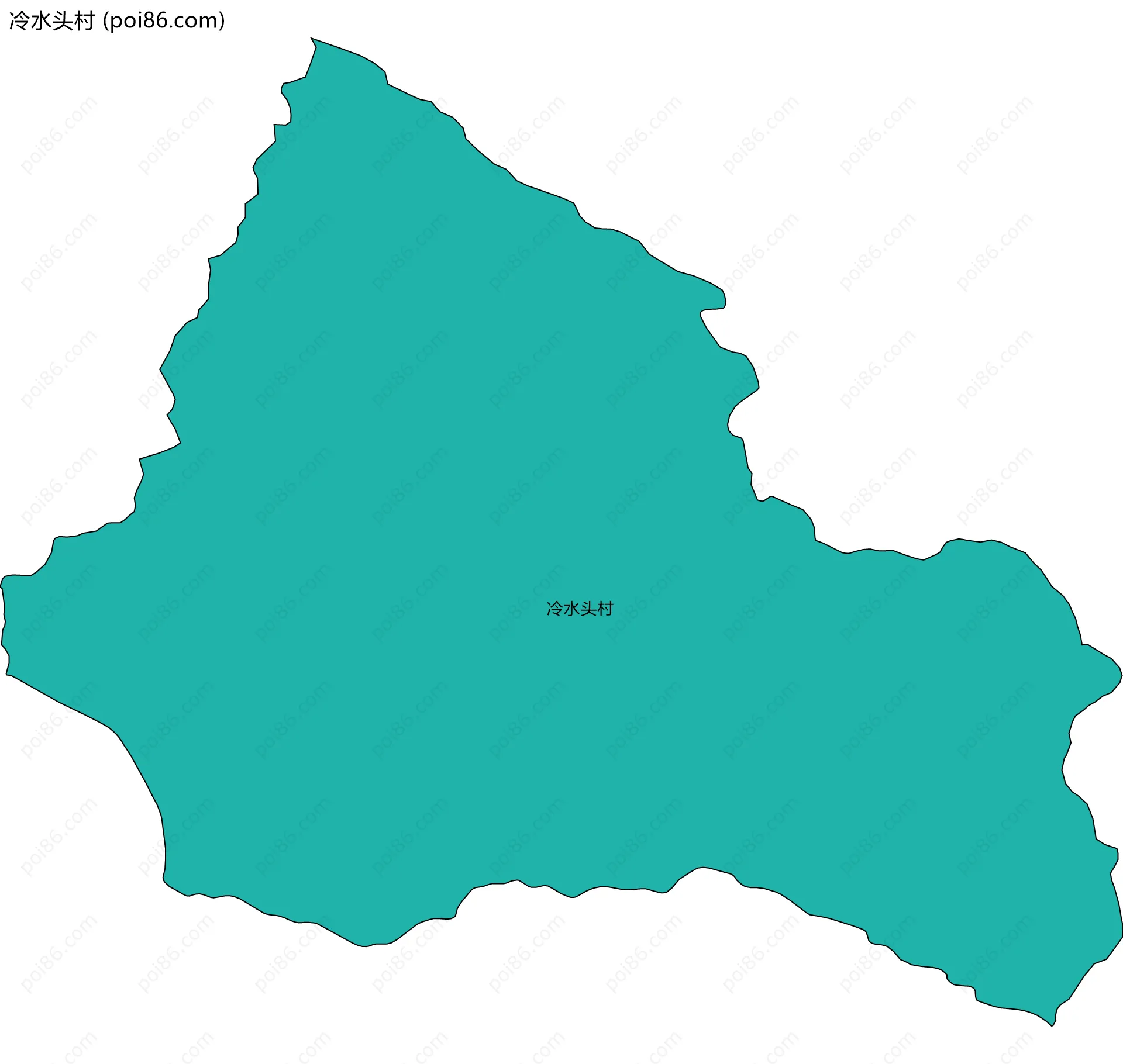 冷水头村边界地图