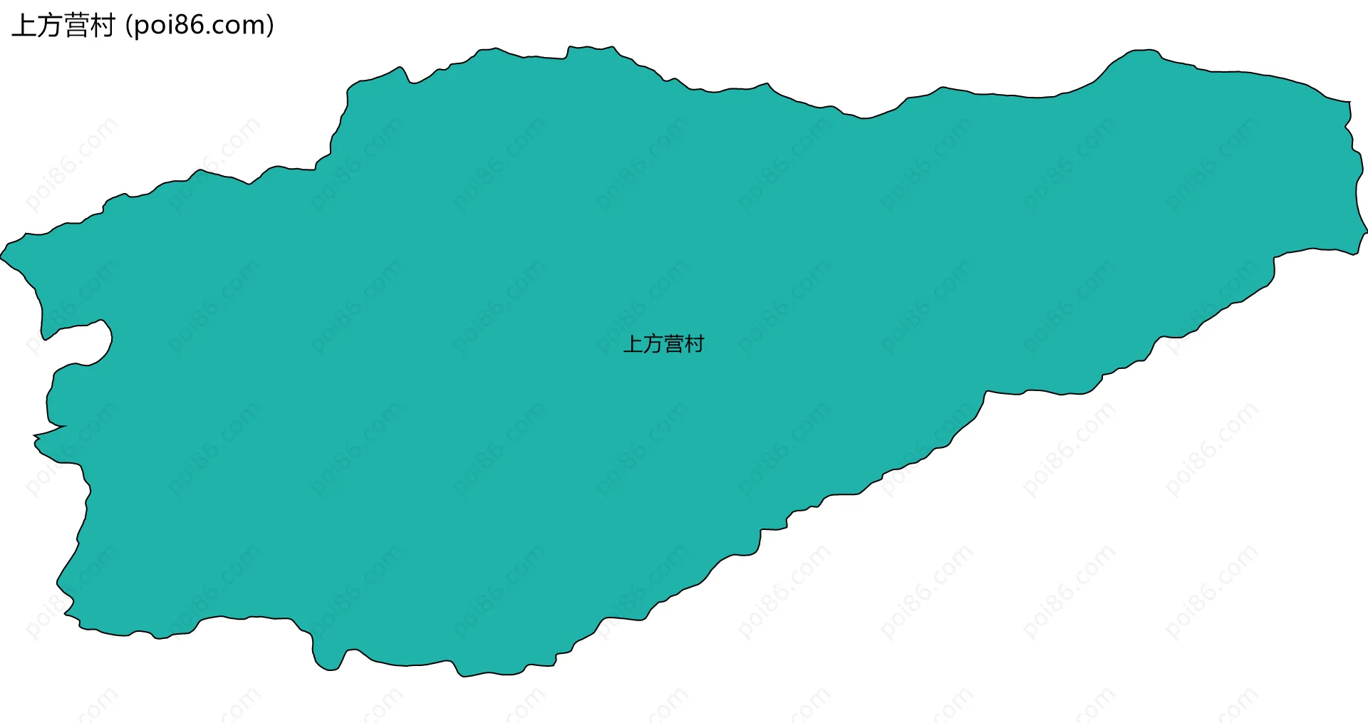 上方营村边界地图