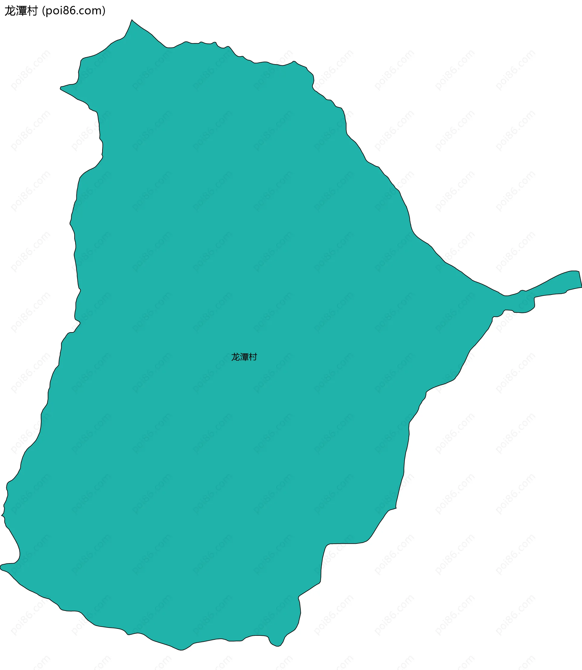 龙潭村边界地图