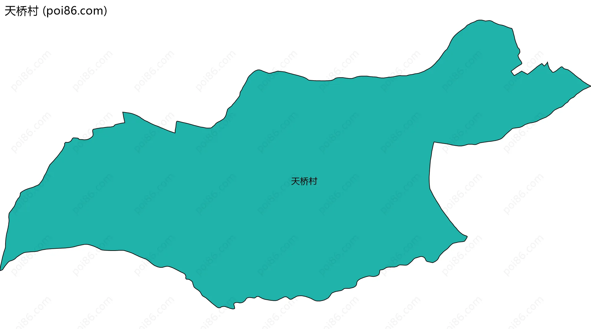 天桥村边界地图