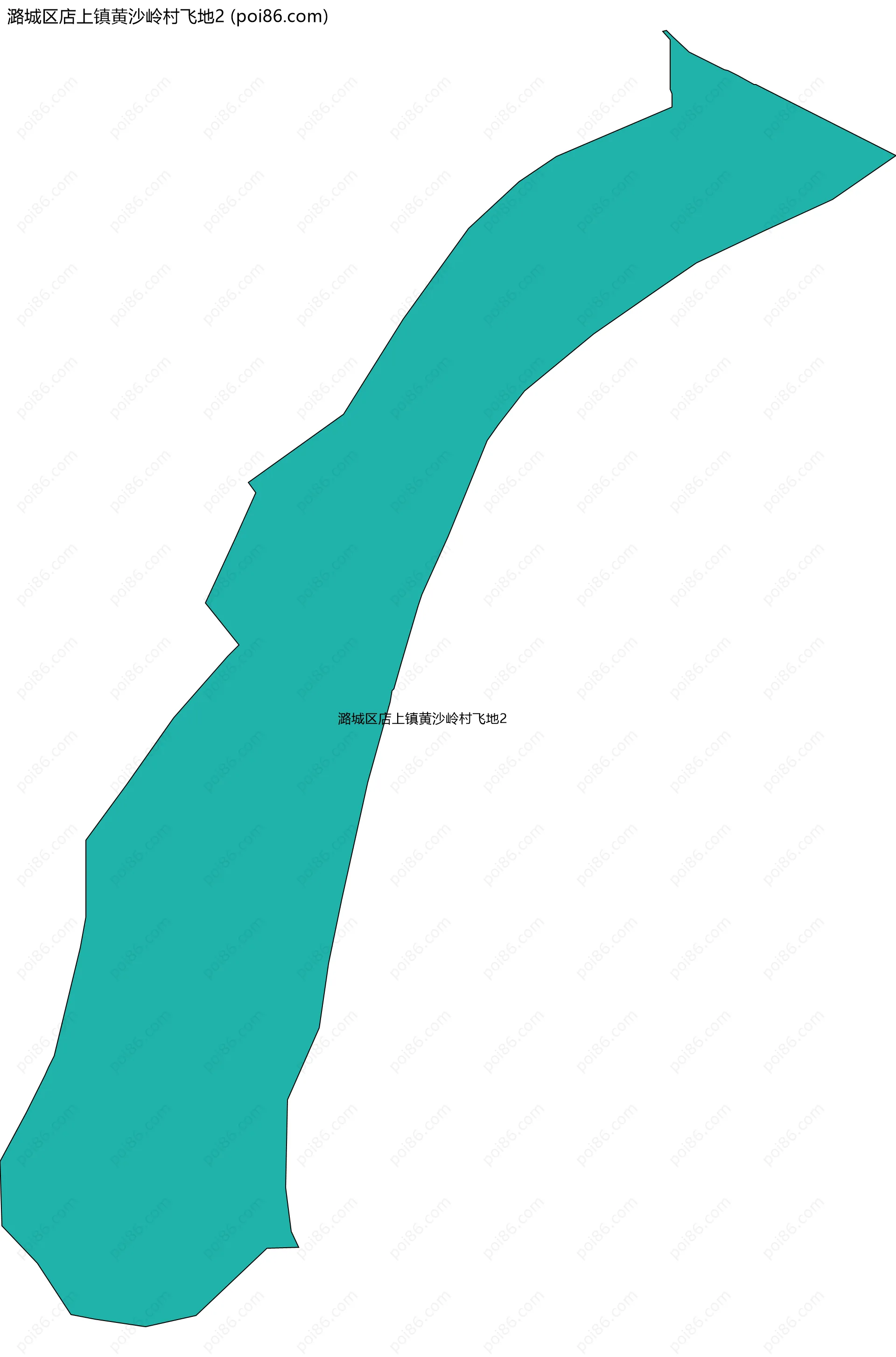 潞城区店上镇黄沙岭村飞地2边界地图