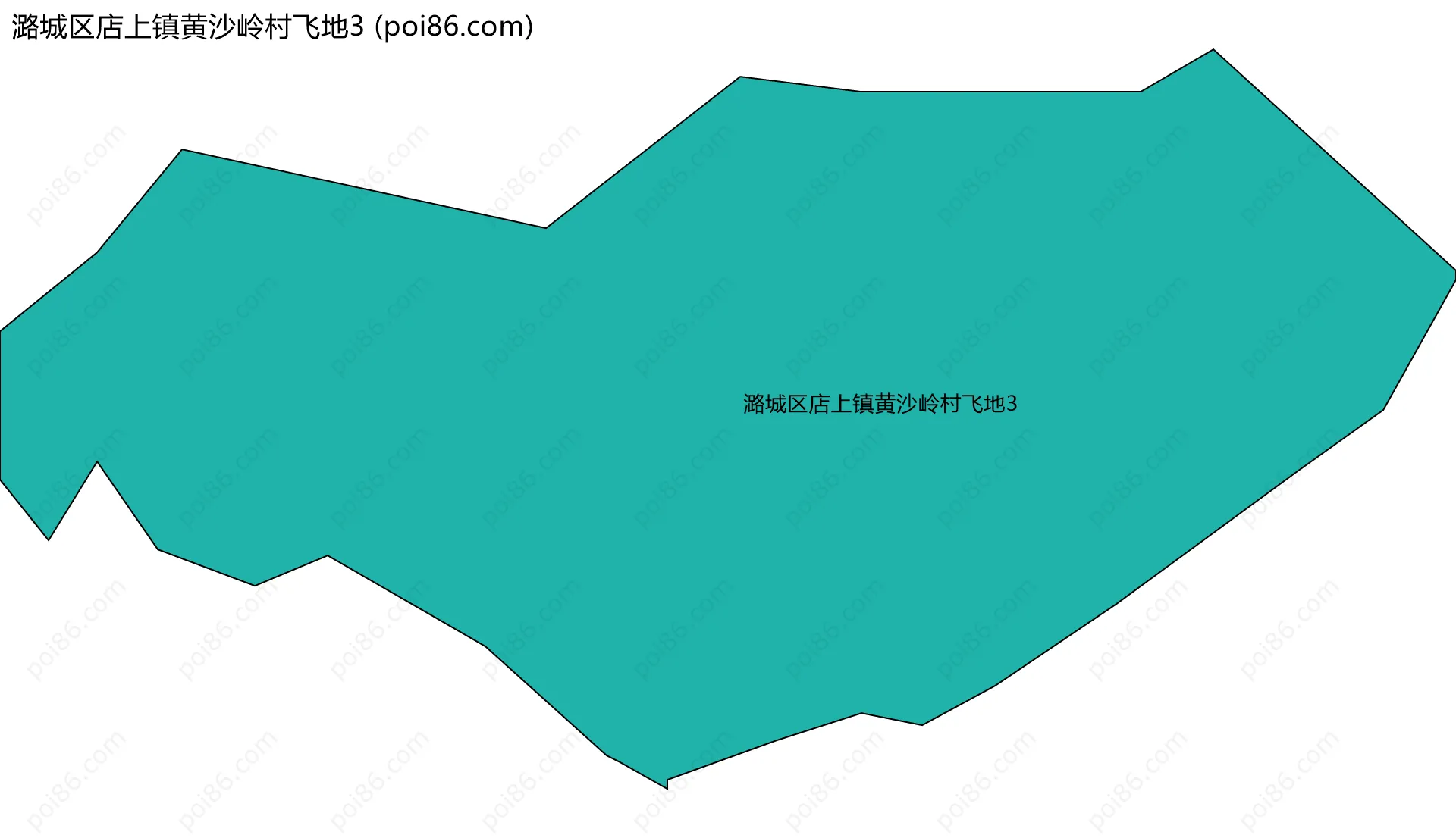 潞城区店上镇黄沙岭村飞地3边界地图