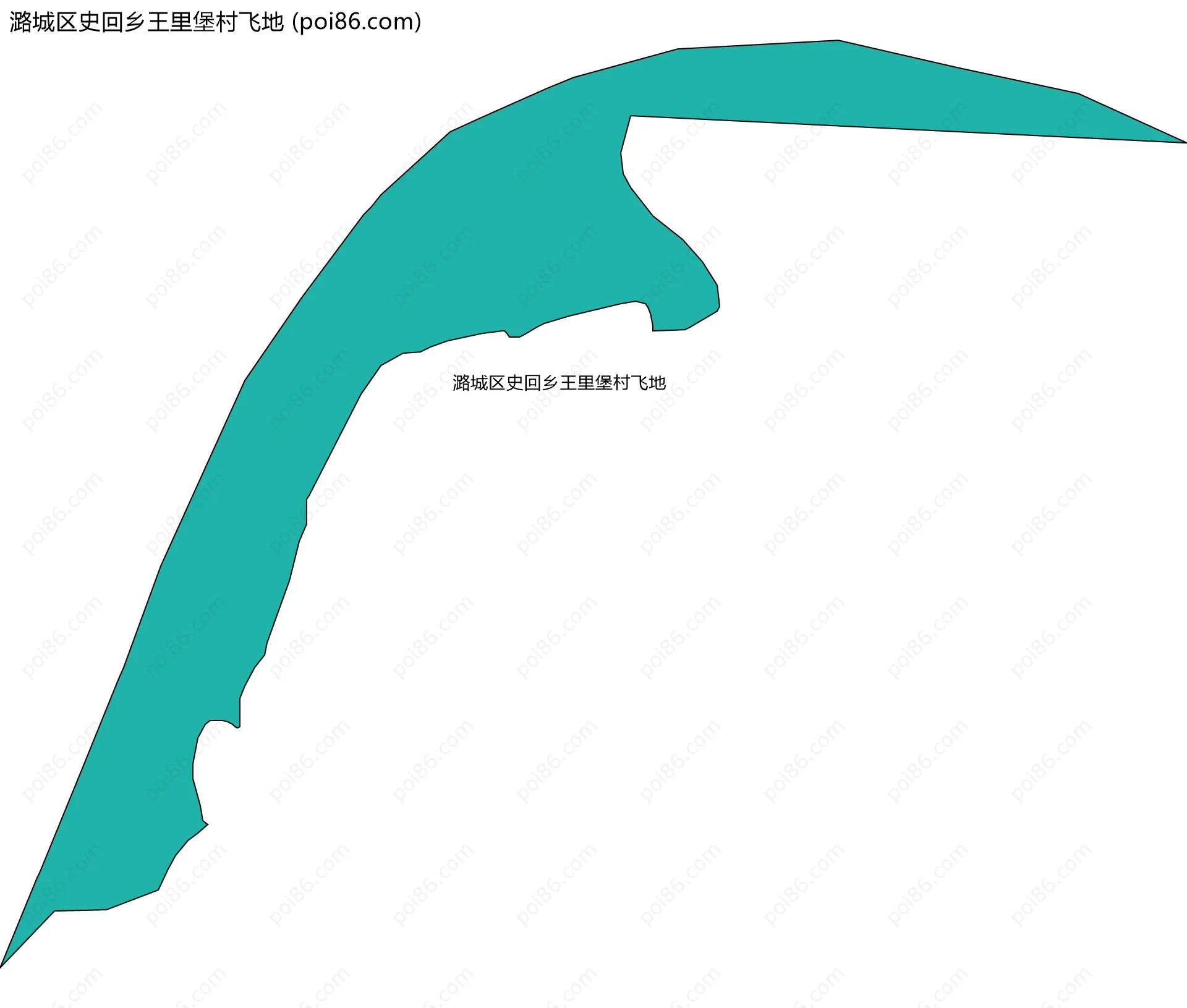 潞城区史回乡王里堡村飞地边界地图