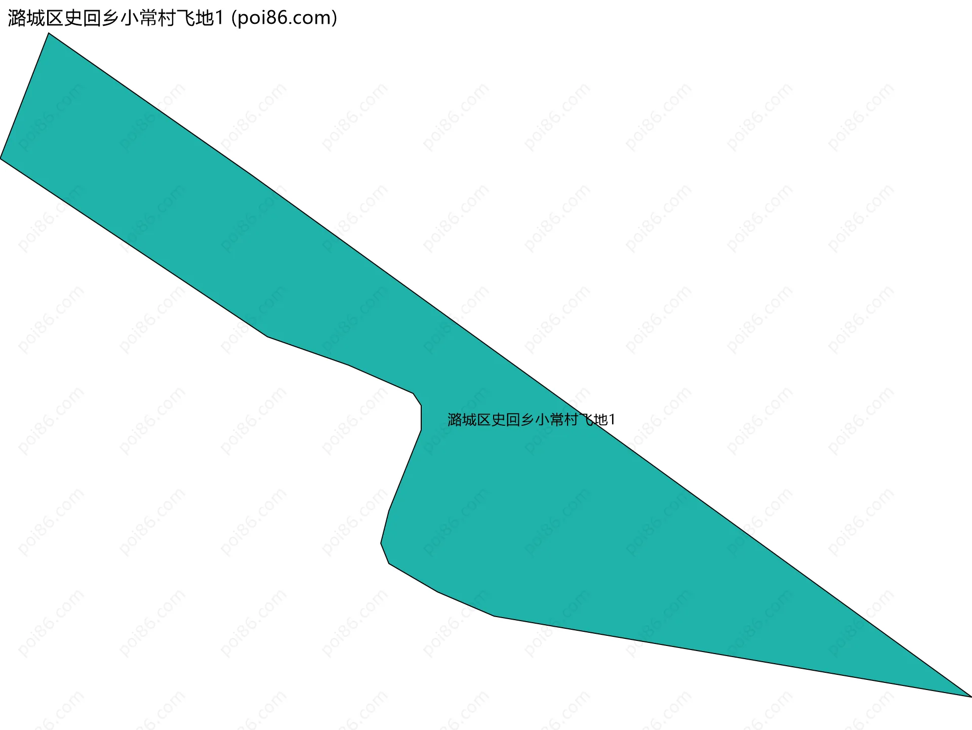 潞城区史回乡小常村飞地1边界地图